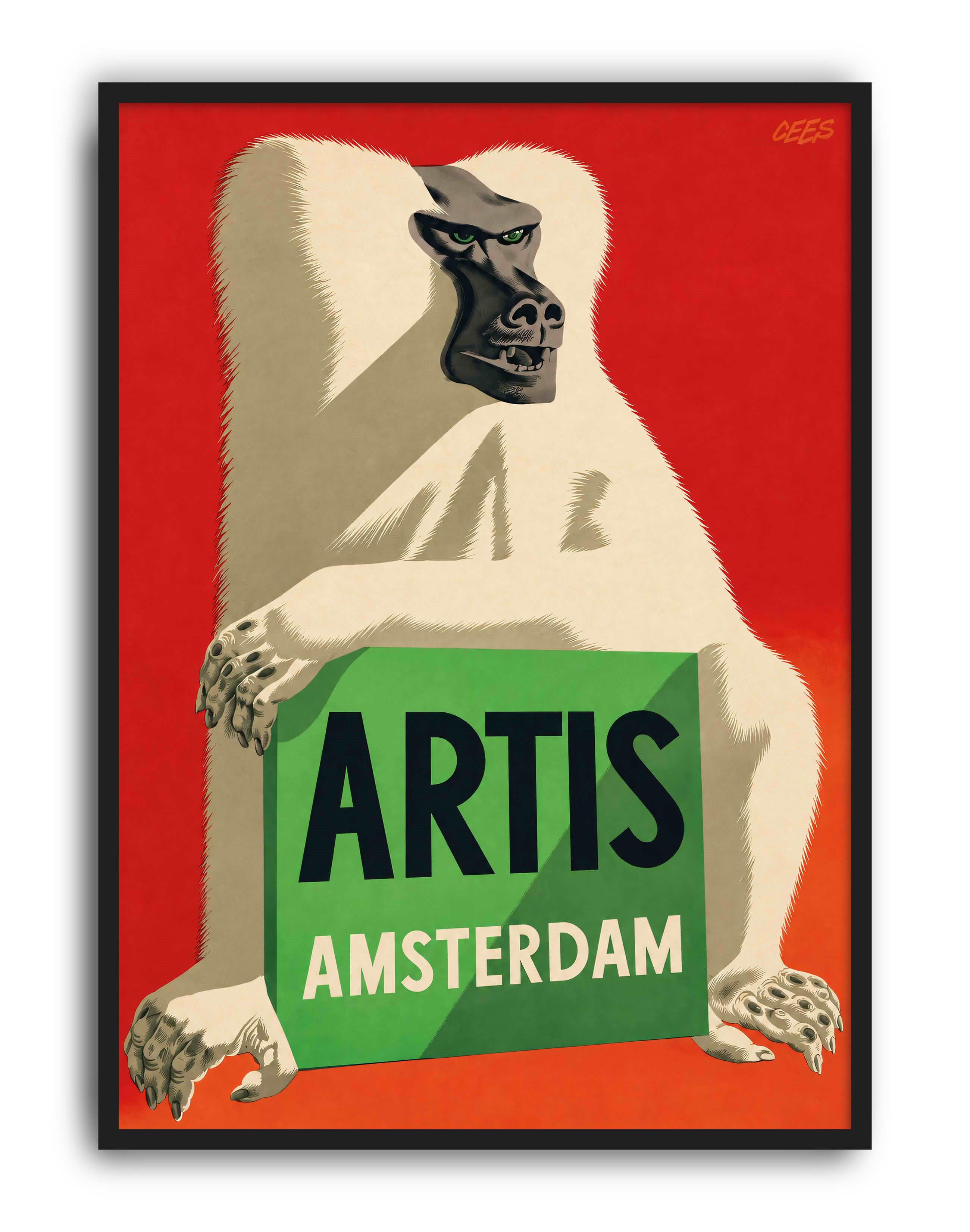 Artis Amsterdam (1947) – Eppo Doeve Hollanda Vintage Reklam Posteri