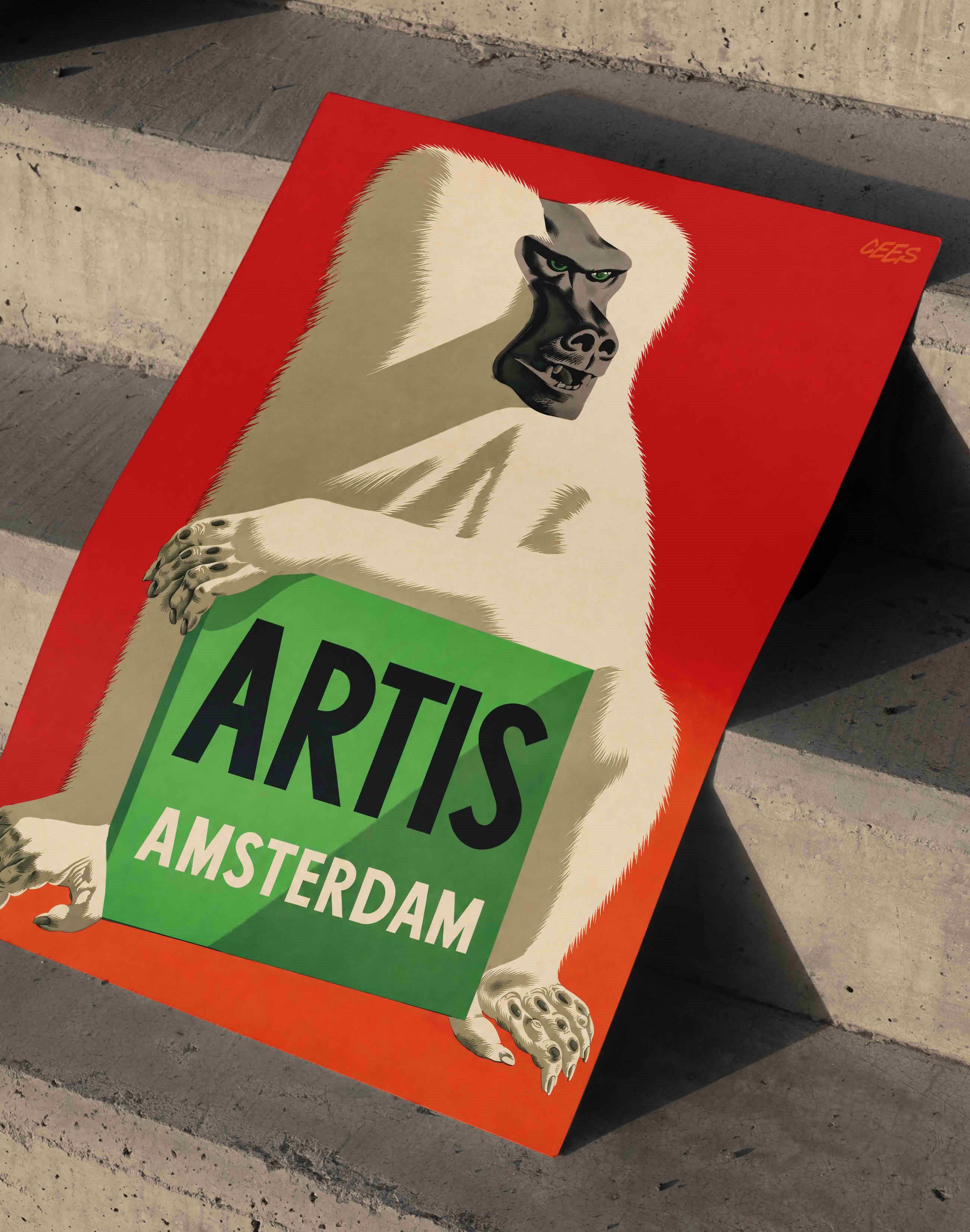 Artis Amsterdam (1947) – Eppo Doeve Hollanda Vintage Reklam Posteri