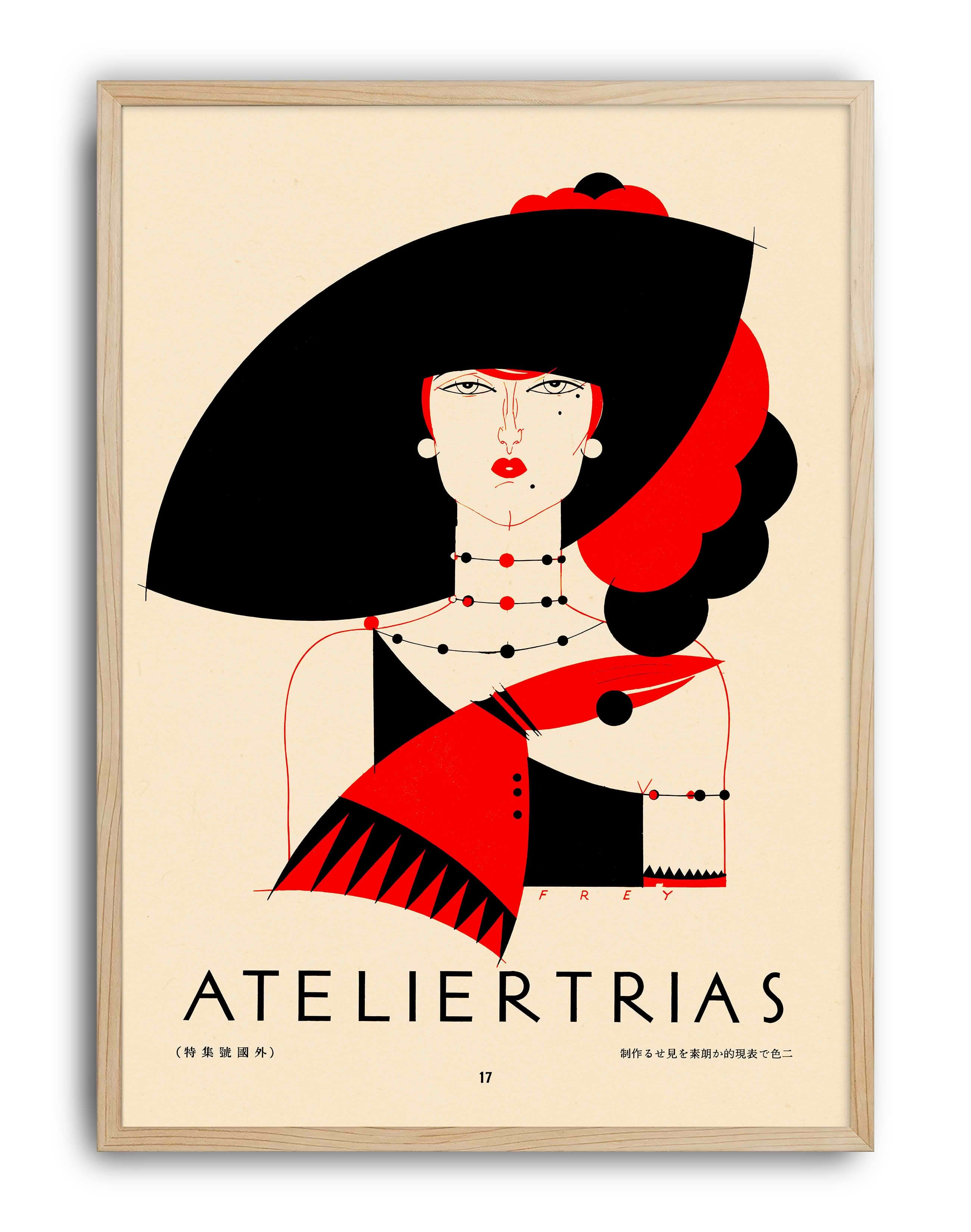 Atelier Trias Berlin (1926) – Rolf Frey Alman Art Deco Vintage Posteri
