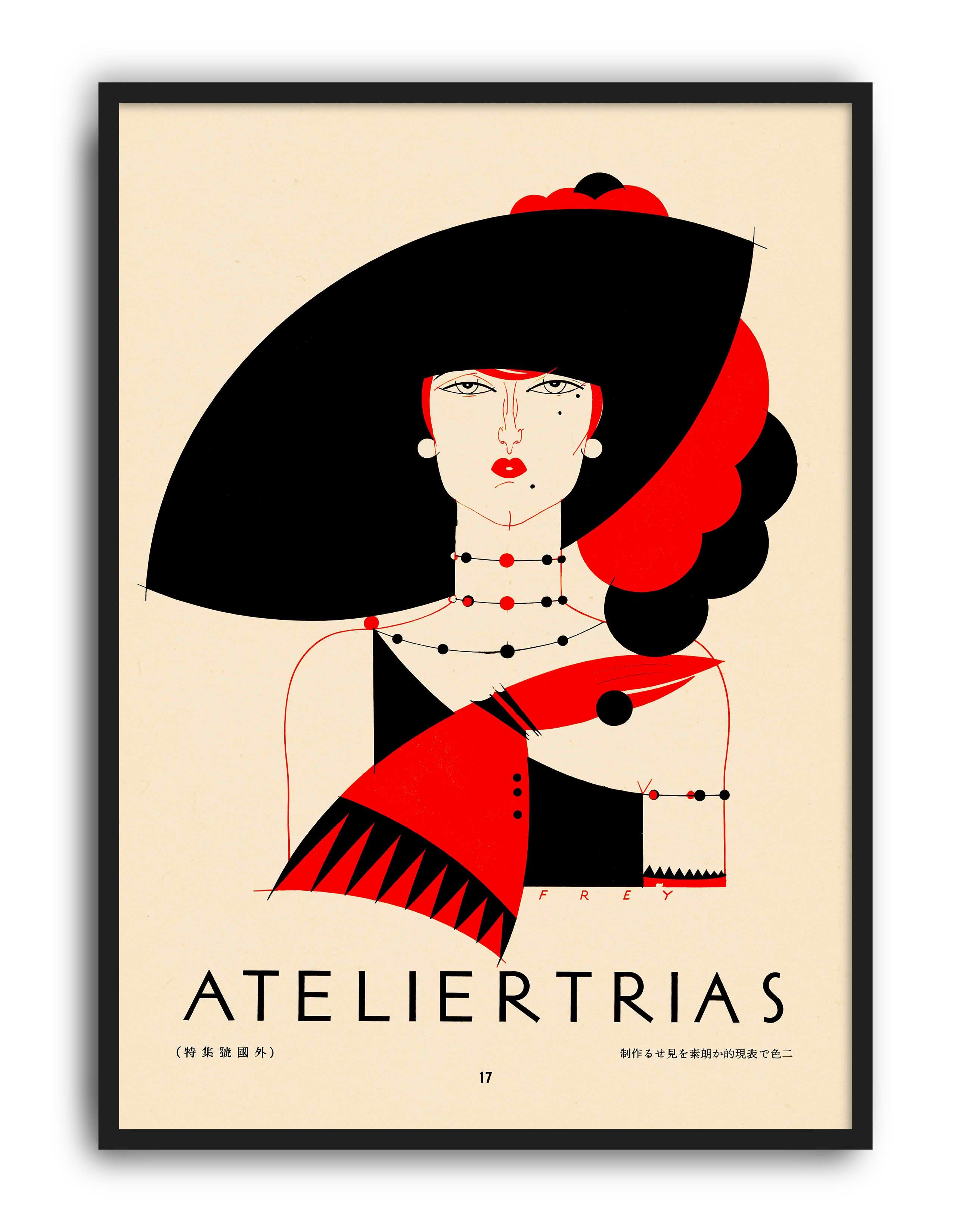 Atelier Trias Berlin (1926) – Rolf Frey Alman Art Deco Vintage Posteri