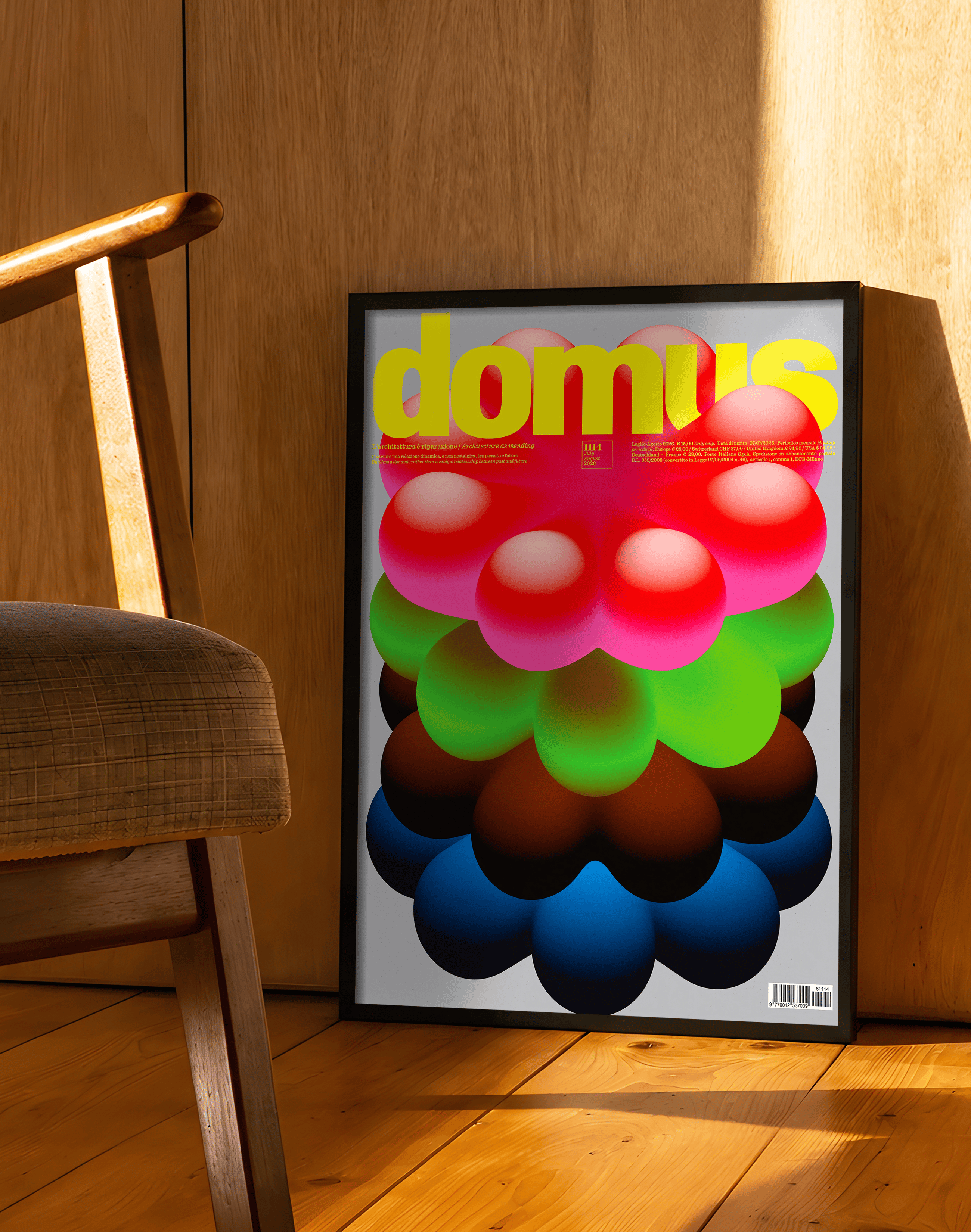 Bubble Bloom Modern Duvar Tablosu – Renkli 3D Çiçek ve Dergi Kapak Poster