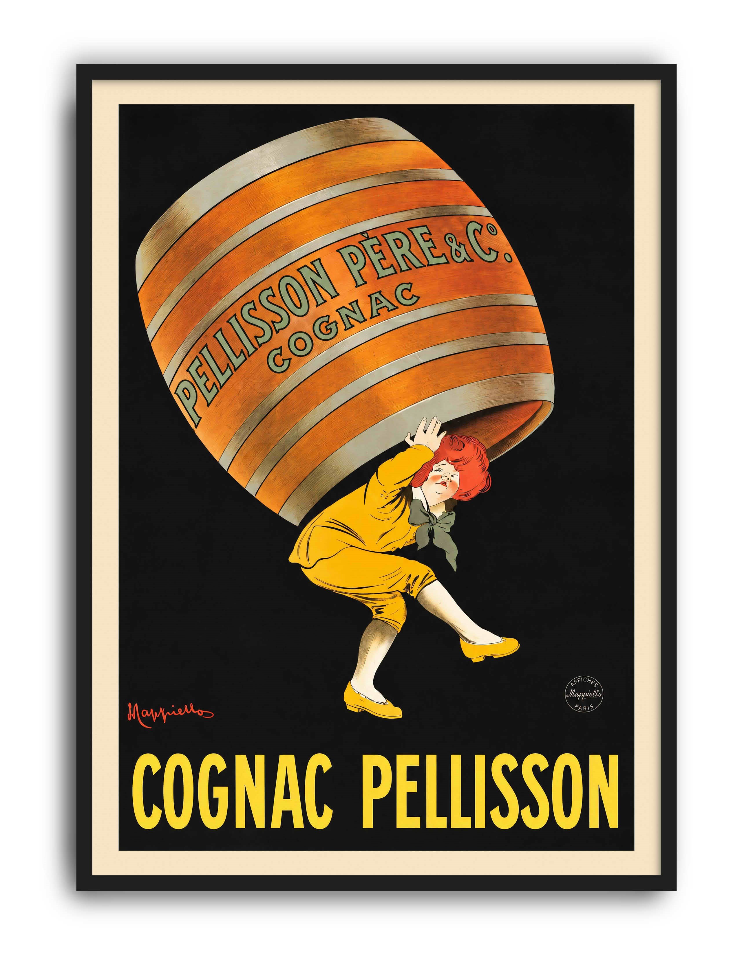 Cognac Pellisson (1907) – Leonetto Cappiello Fransız Vintage Reklam  Posteri