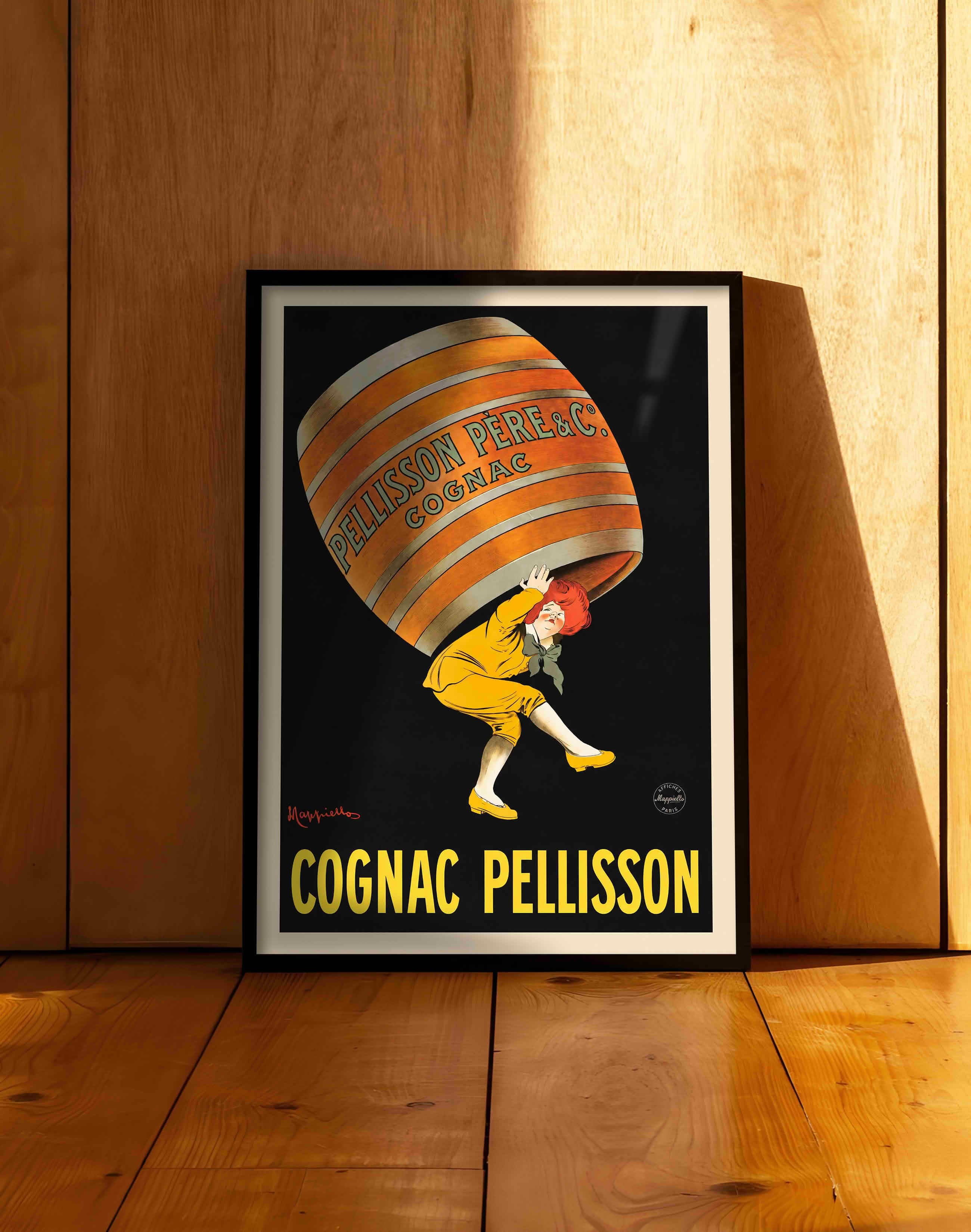 Cognac Pellisson (1907) – Leonetto Cappiello Fransız Vintage Reklam  Posteri