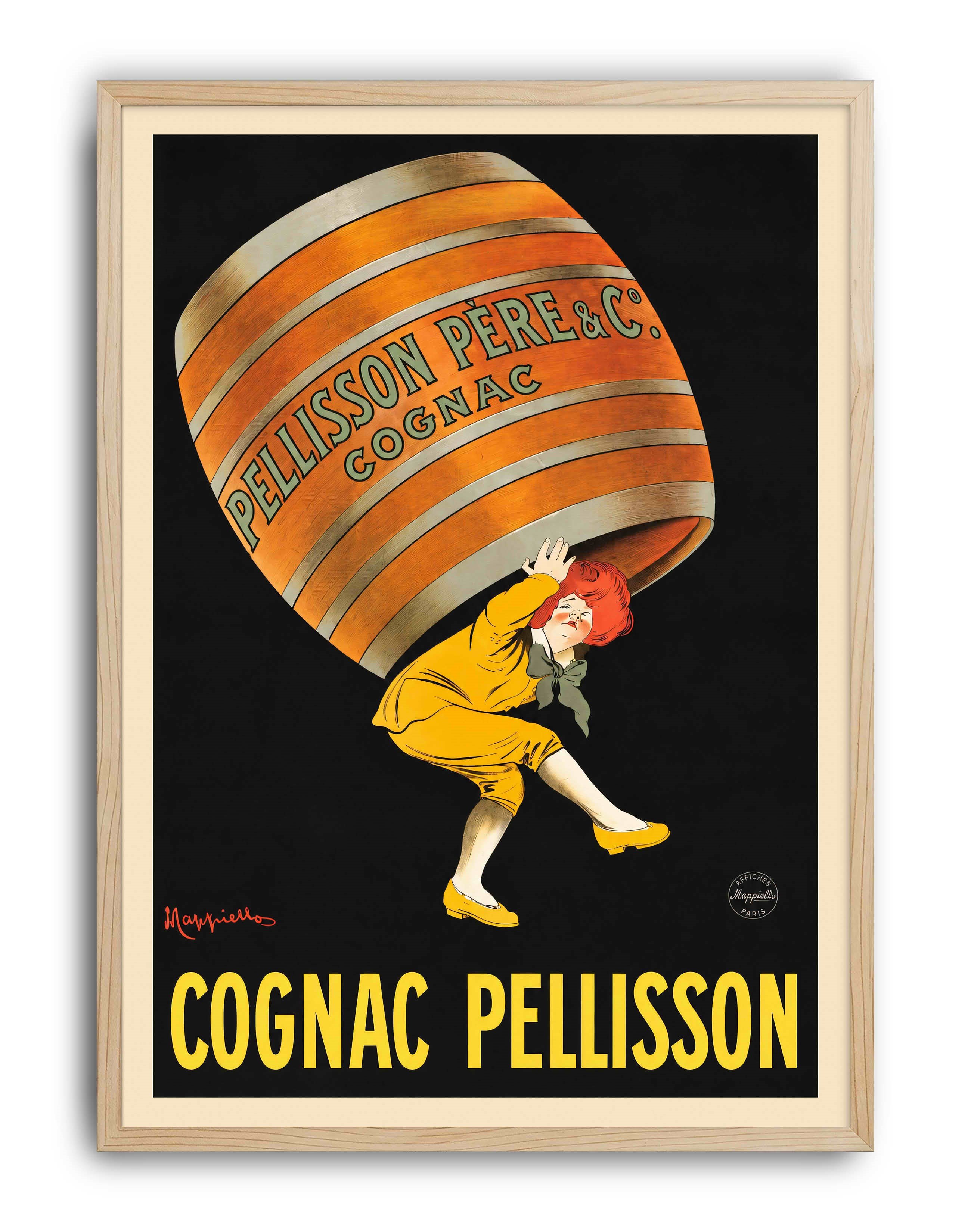 Cognac Pellisson (1907) – Leonetto Cappiello Fransız Vintage Reklam  Posteri