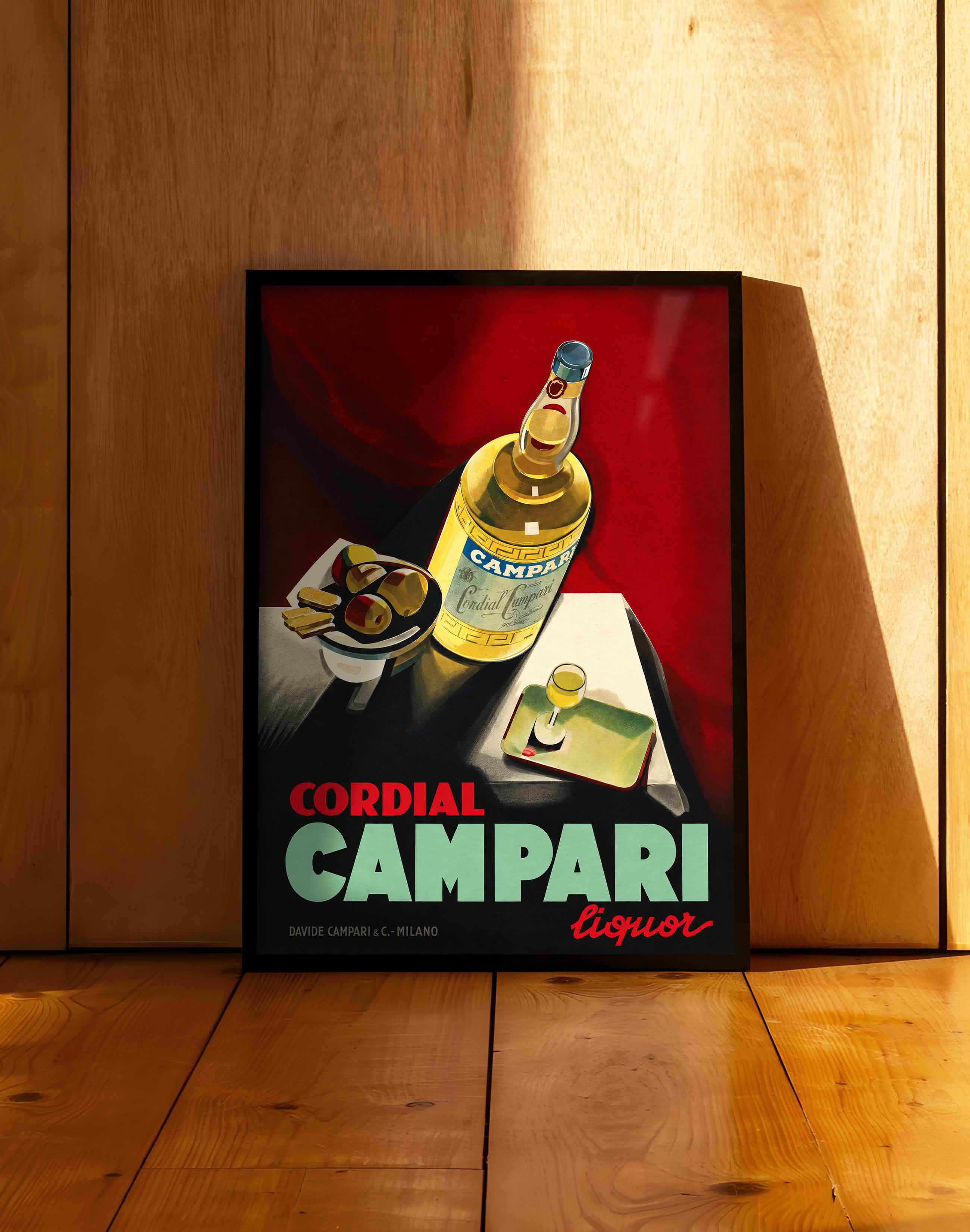 Cordial Campari Liquor (1930) – Marcello Nizzoli İtalyan Vintage Reklam  Posteri