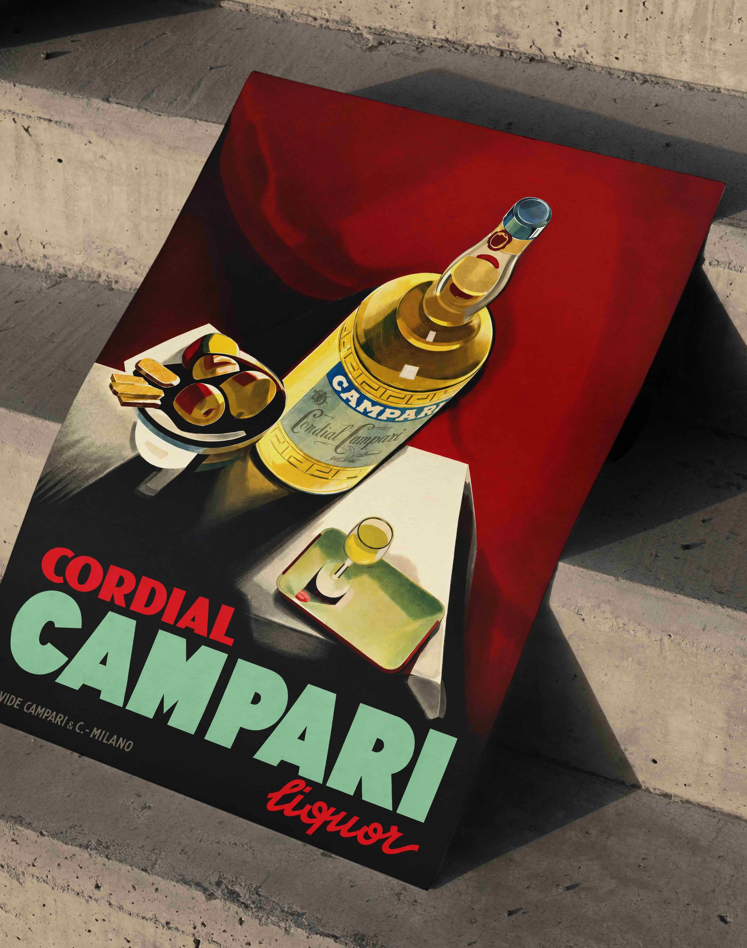 Cordial Campari Liquor (1930) – Marcello Nizzoli İtalyan Vintage Reklam  Posteri