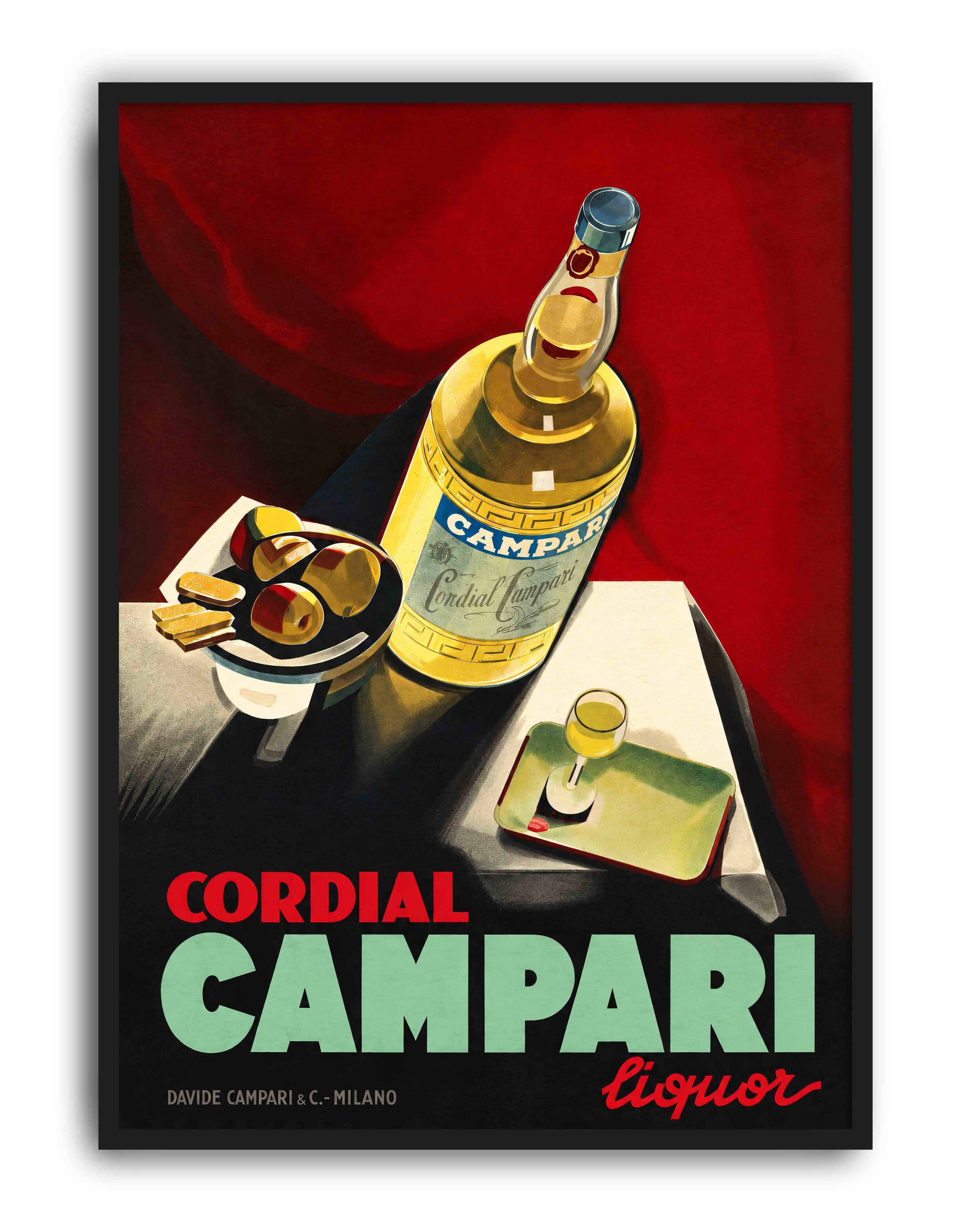 Cordial Campari Liquor (1930) – Marcello Nizzoli İtalyan Vintage Reklam  Posteri