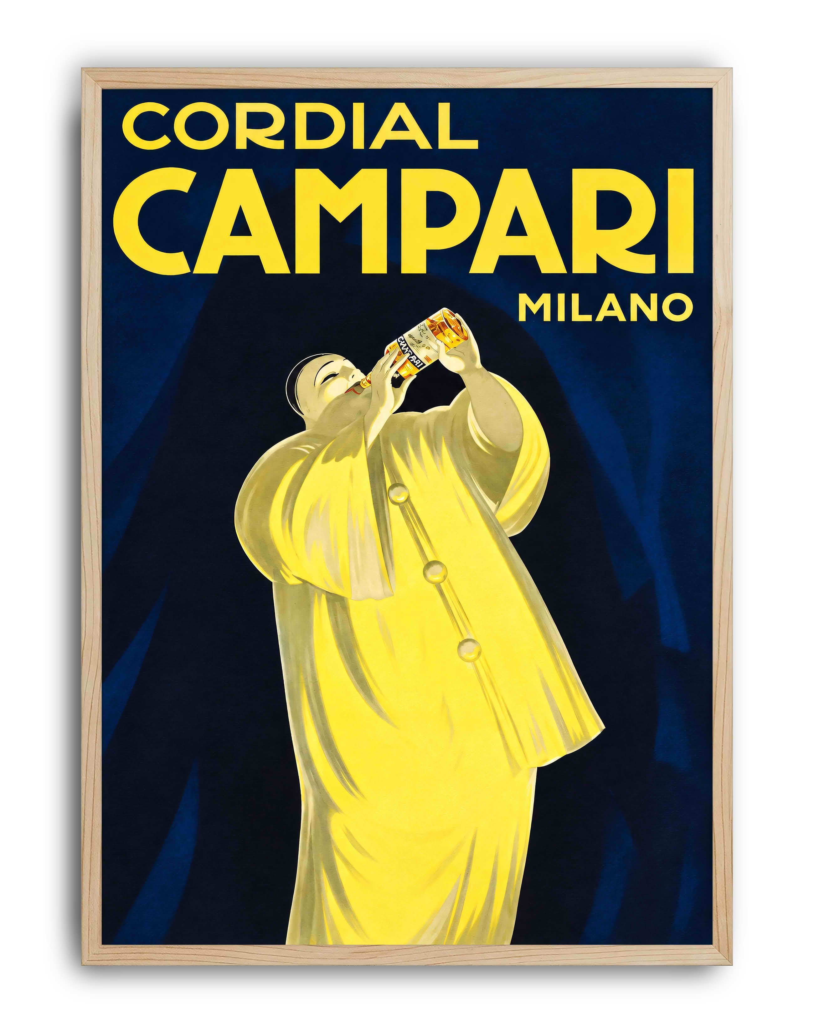 Cordial Campari Milano (1921) – Leonetto Cappiello İtalyan Vintage Reklam Posteri