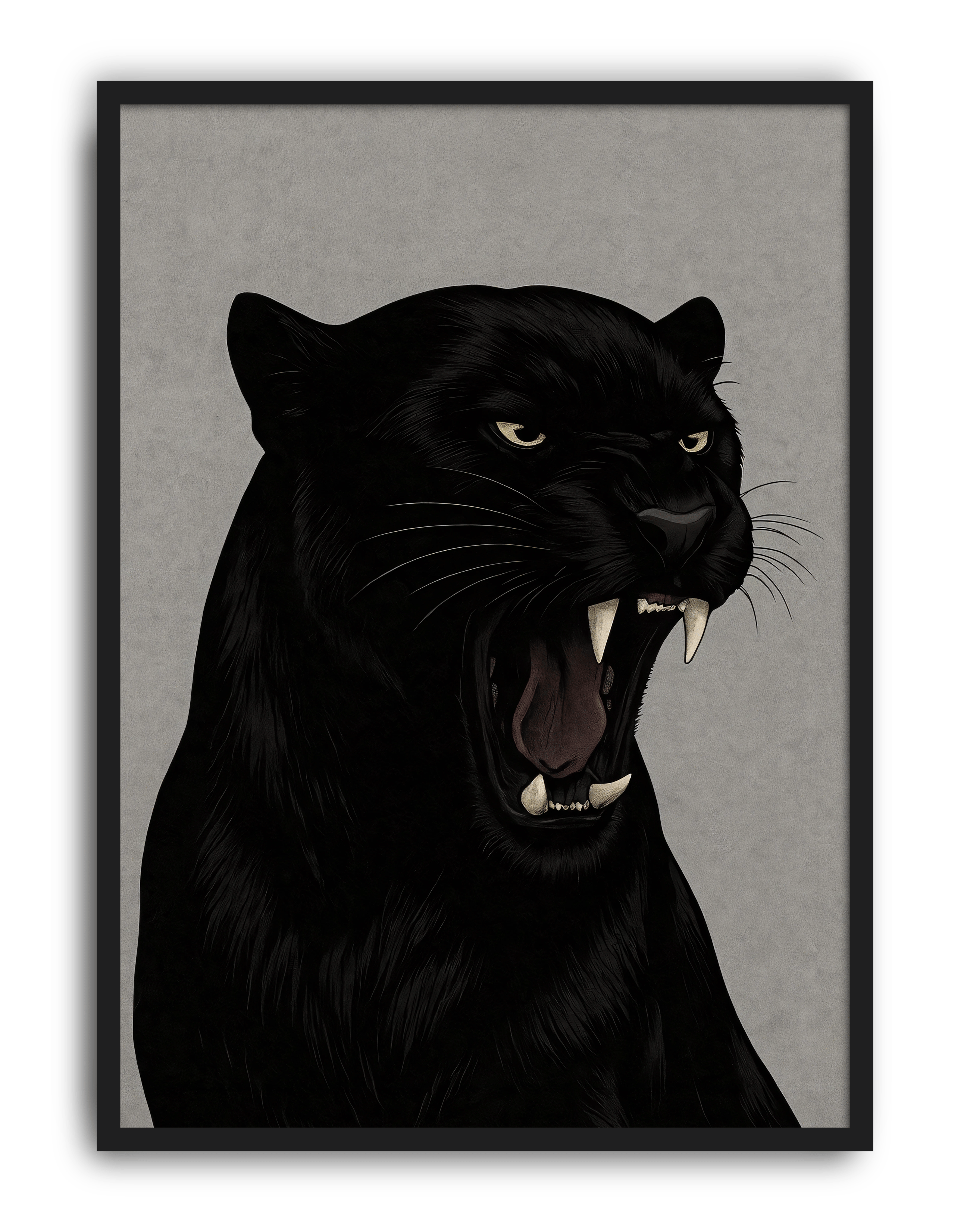 Dark Panther Modern Duvar Tablosu – Siyah Panter Poster
