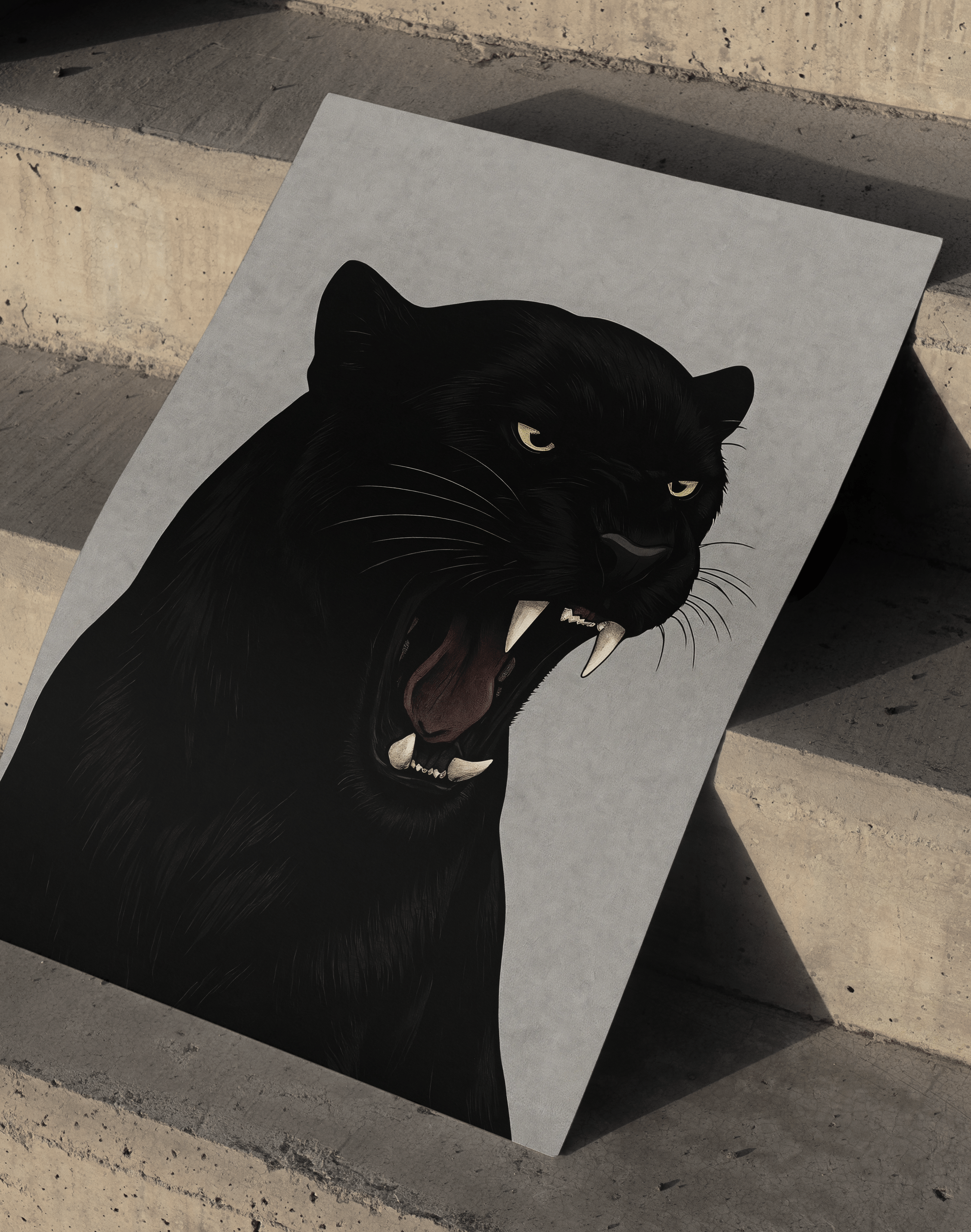 Dark Panther Modern Duvar Tablosu – Siyah Panter Poster