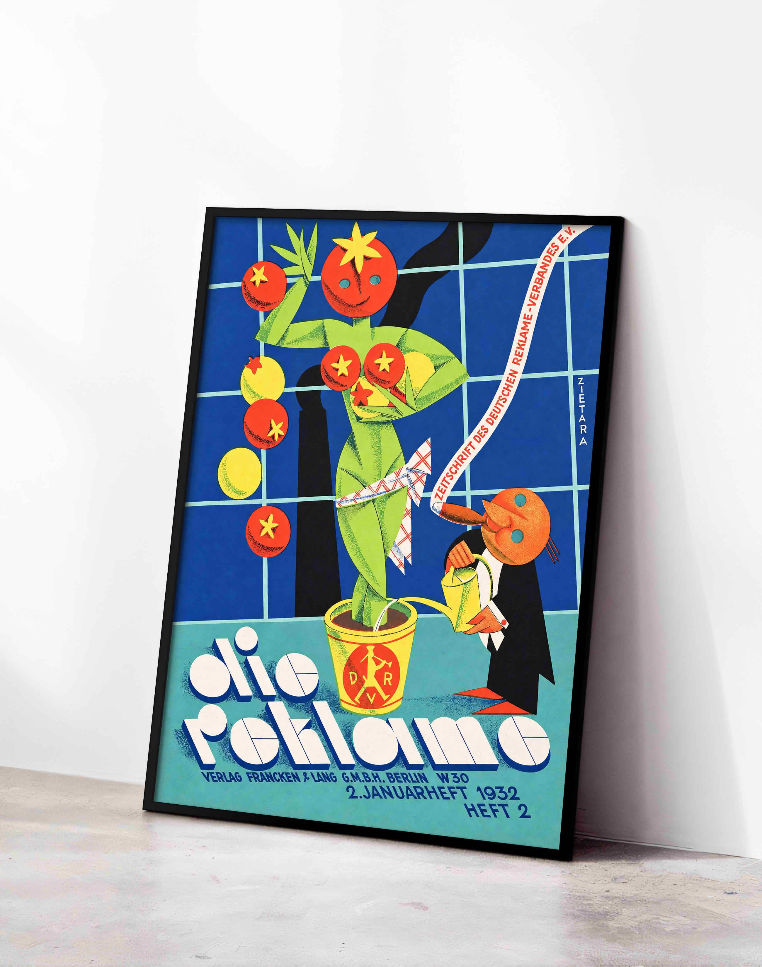 Die Reklame (1932) – Walter Zietara Alman Avangart Grafik Tasarım Posteri