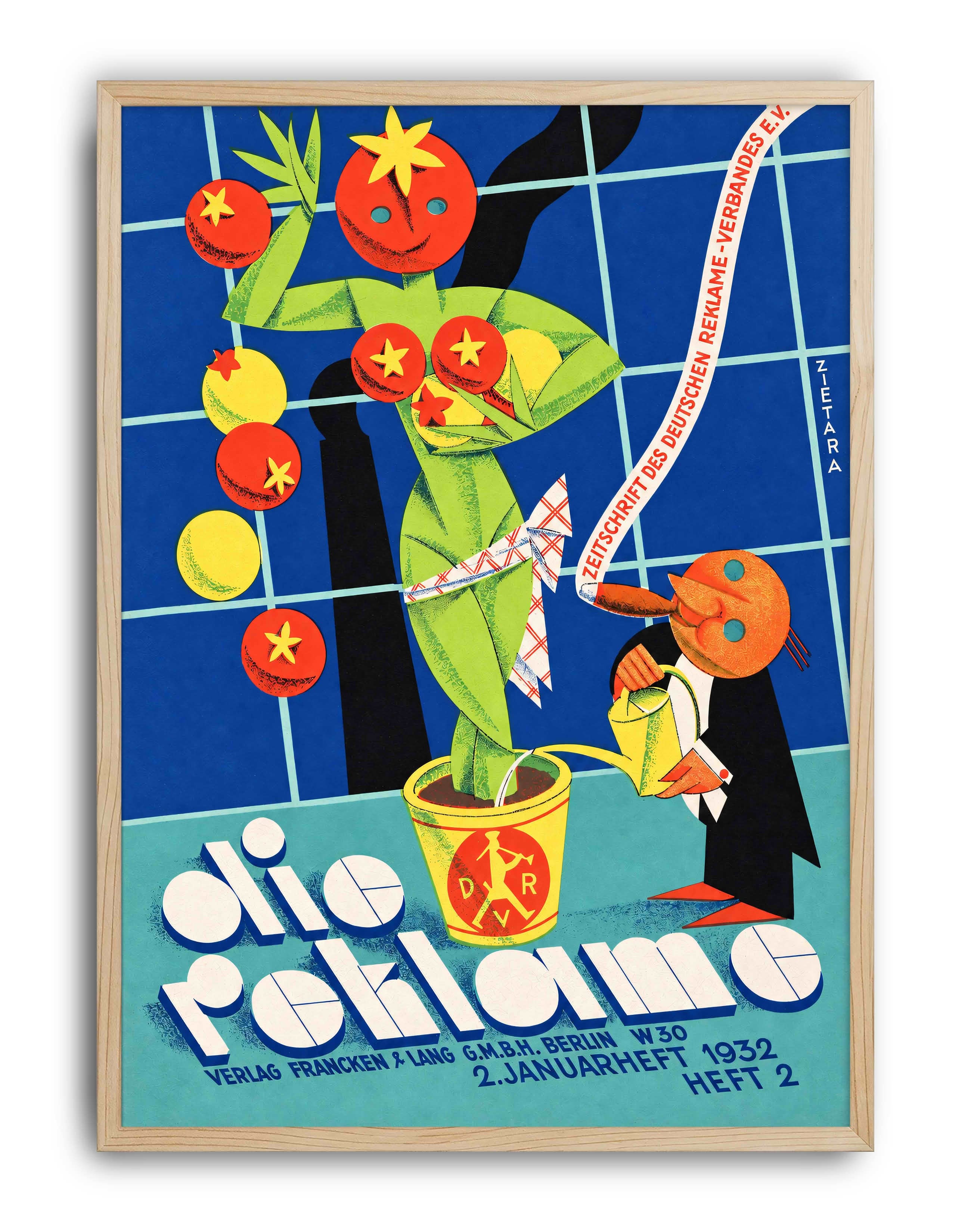 Die Reklame (1932) – Walter Zietara Alman Avangart Grafik Tasarım Posteri