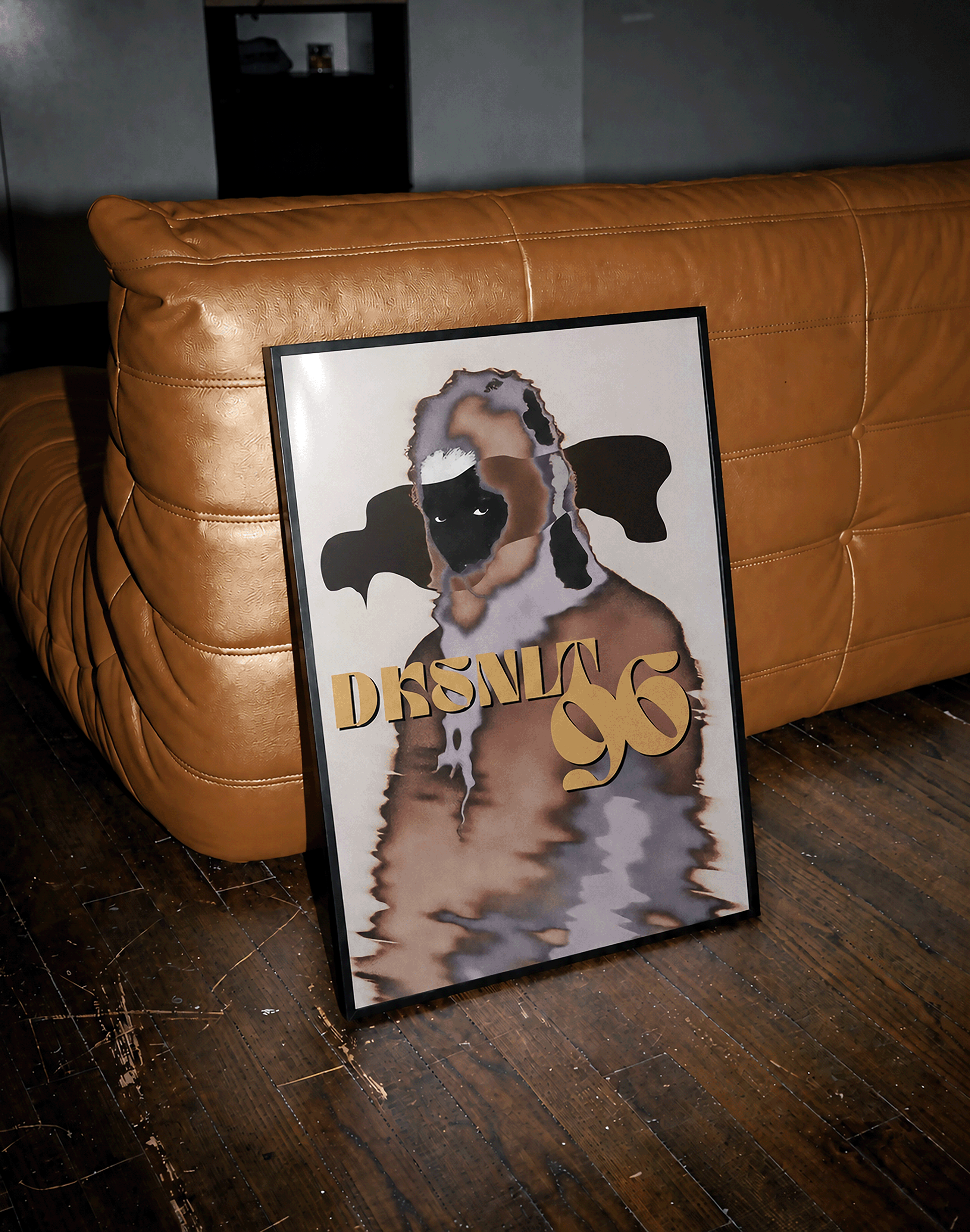 Dusk 96 Modern Duvar Tablosu – Bej Kahve Figüratif Poster