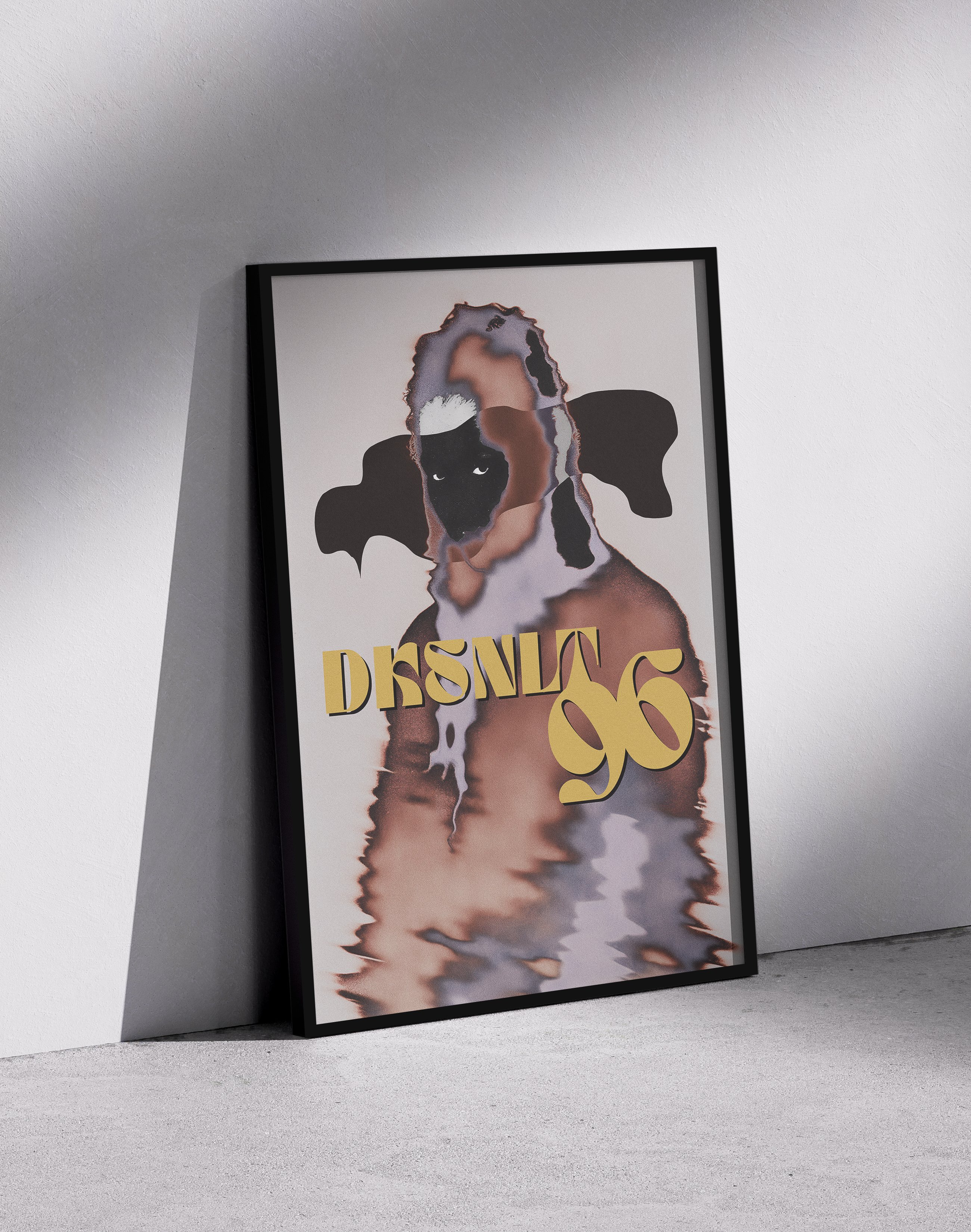 Dusk 96 Modern Duvar Tablosu – Bej Kahve Figüratif Poster