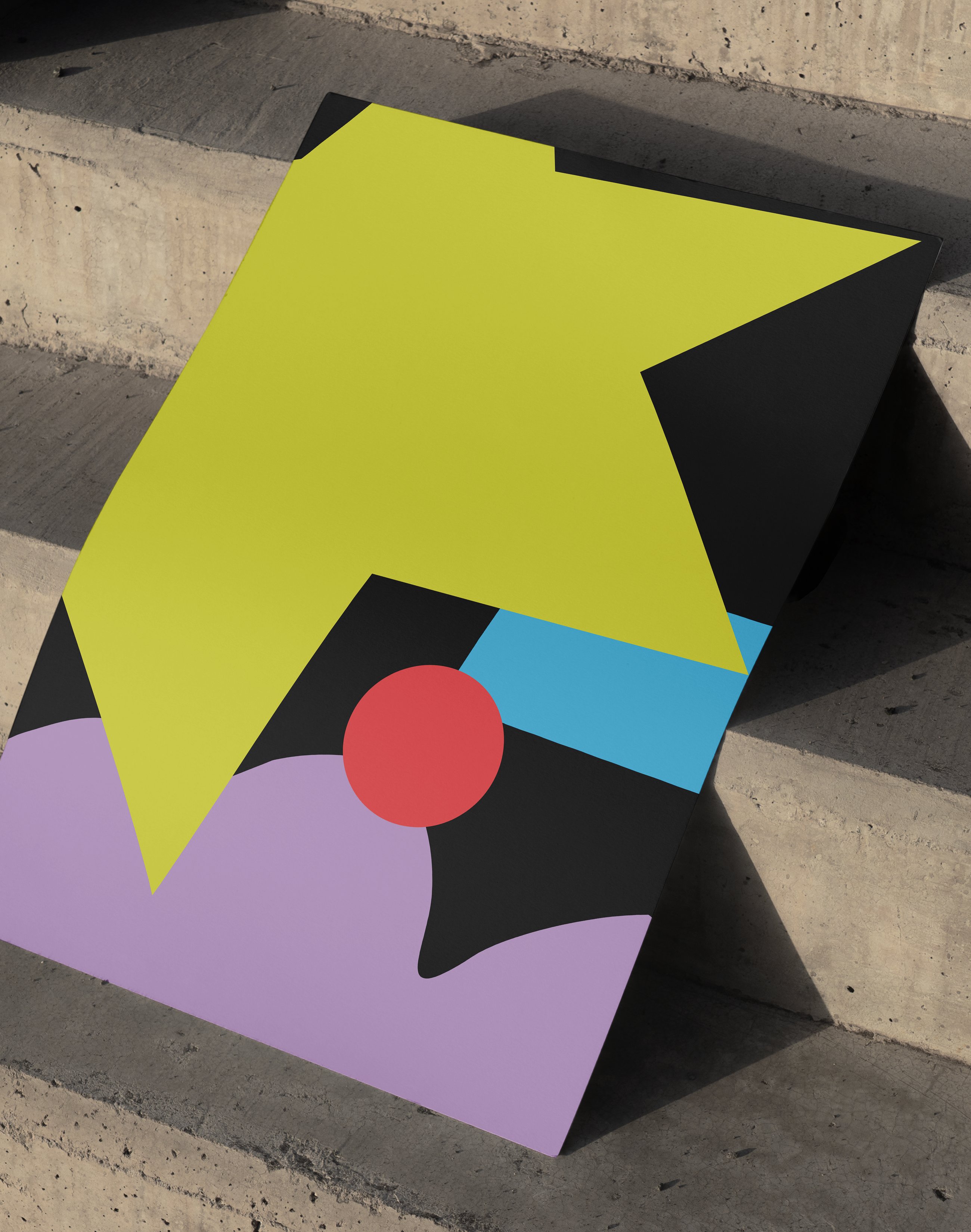Geometry Pulse Renkli Soyut Geometrik Duvar Tablosu