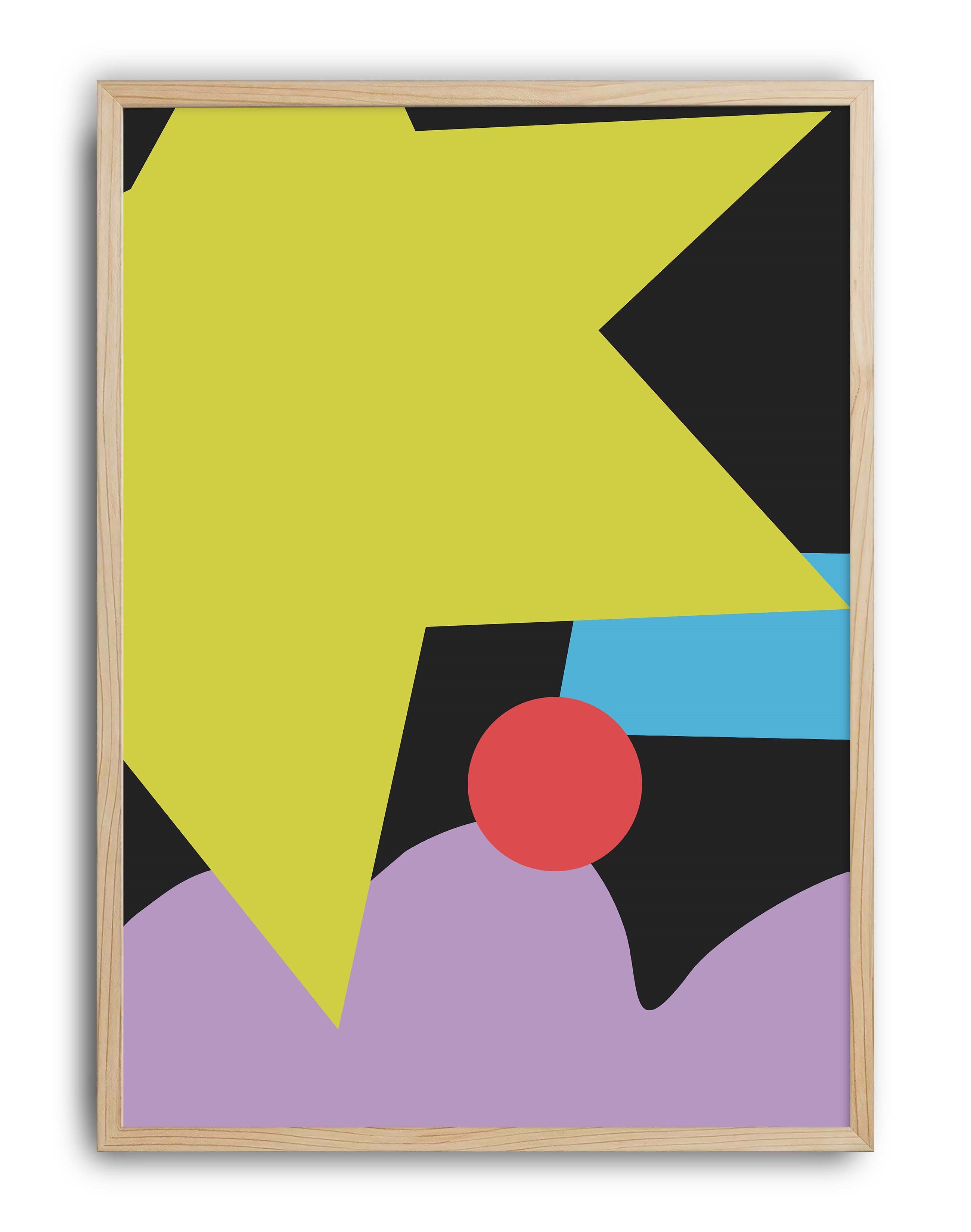 Geometry Pulse Renkli Soyut Geometrik Duvar Tablosu