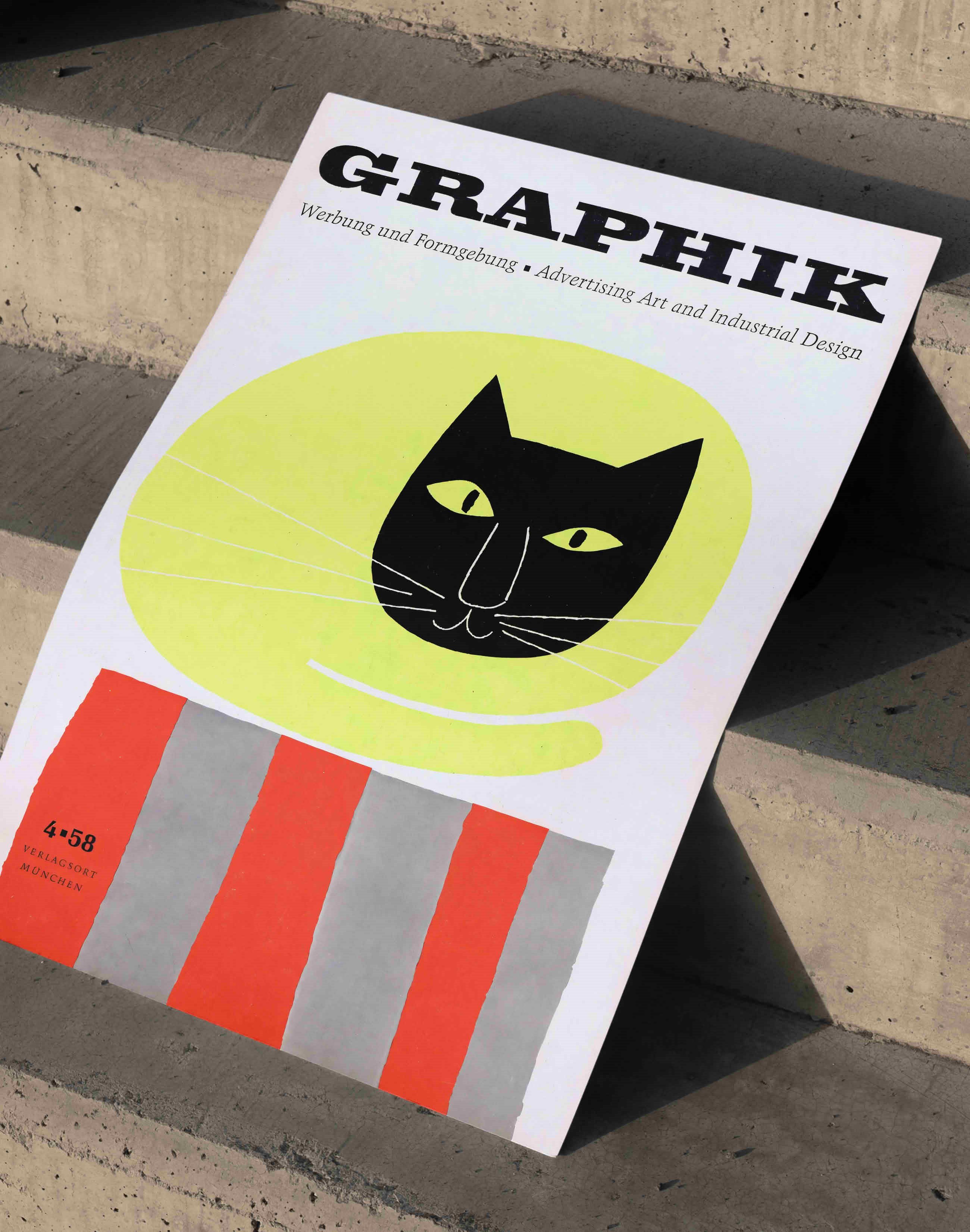 Graphik Magazine (1958) – Paul Rand Alman Grafik Tasarım Dergi Kapağı Posteri