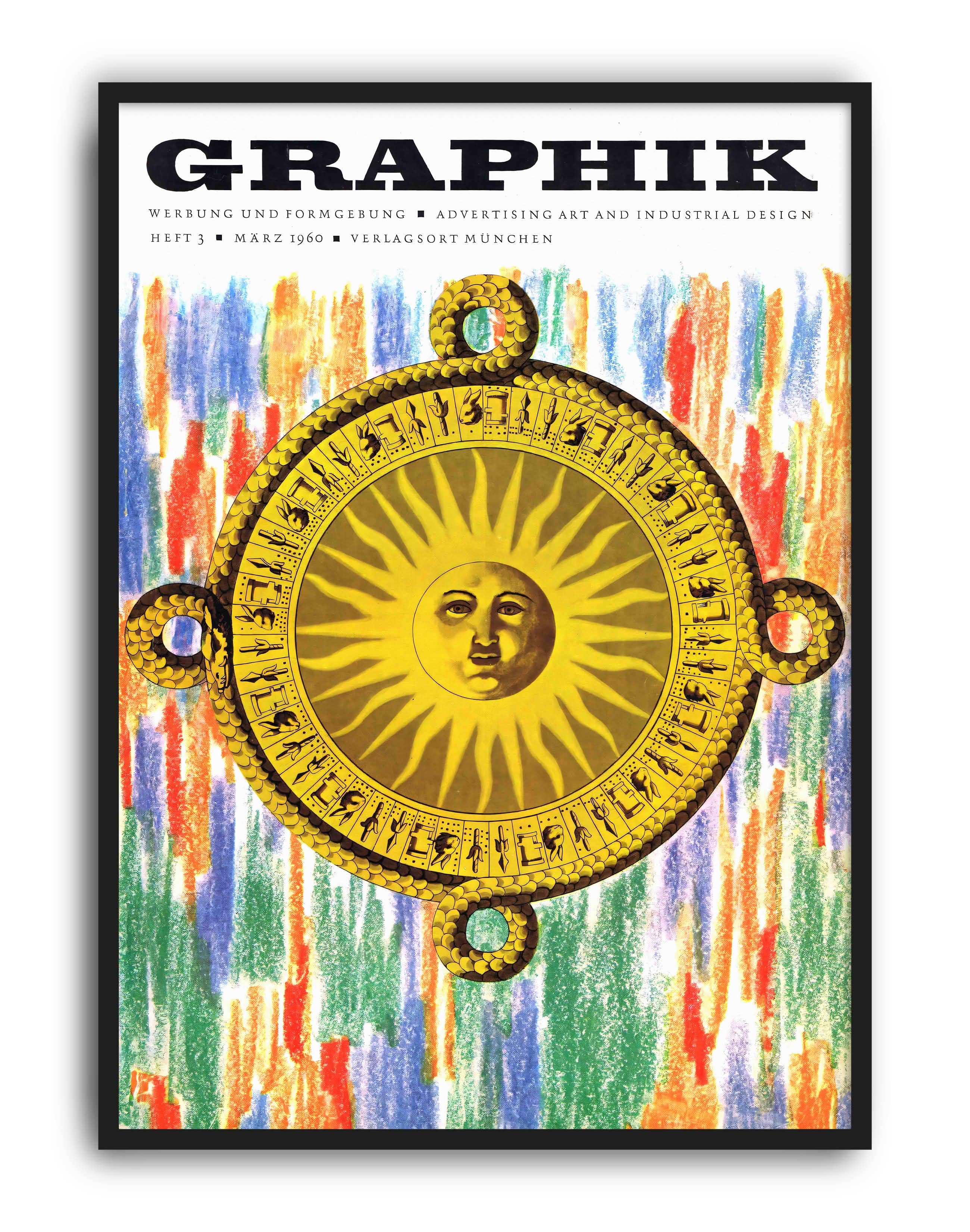 Graphik Magazine (1960) – Alman Mid-Century Grafik Tasarım Dergi Kapağı Posteri