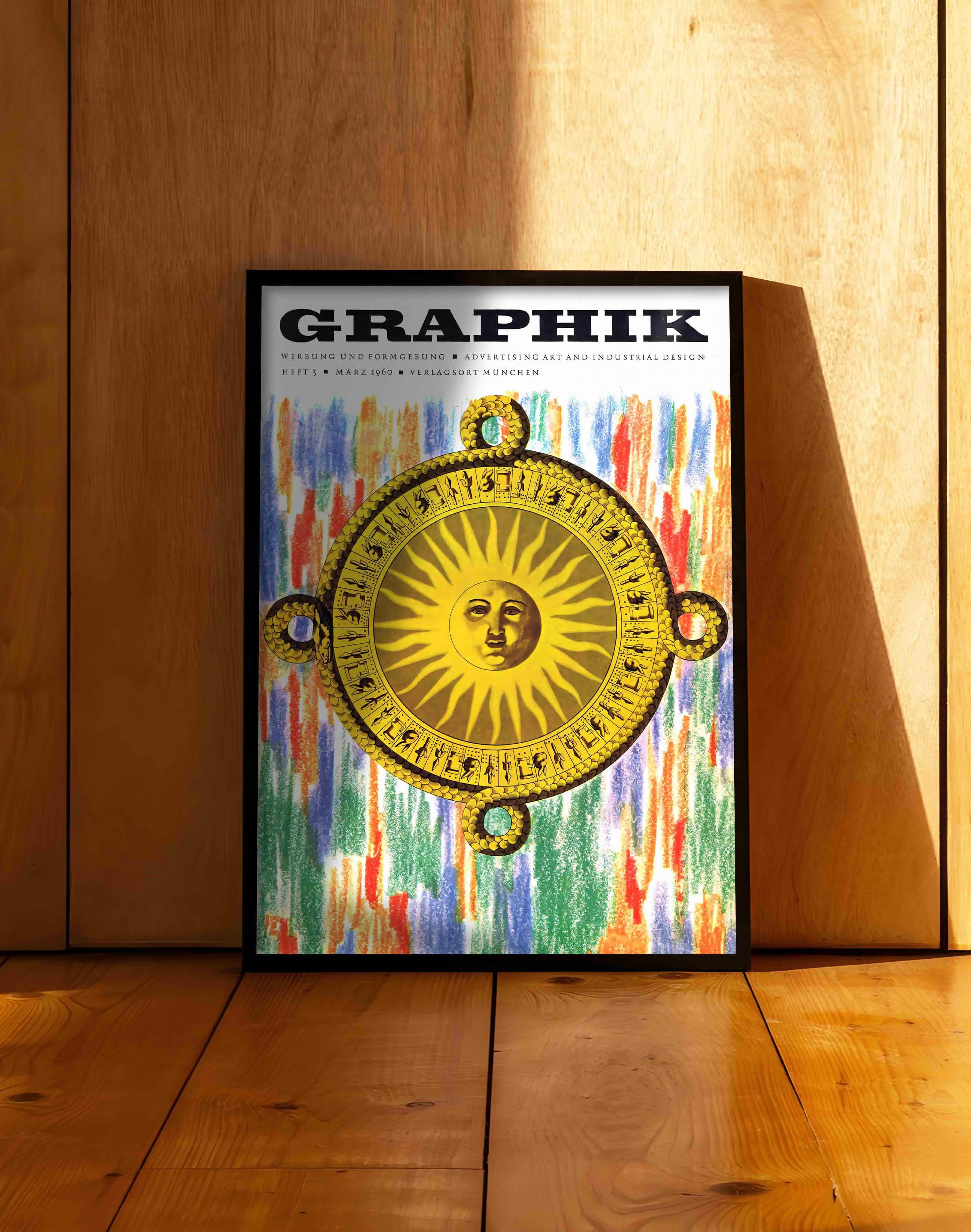 Graphik Magazine (1960) – Alman Mid-Century Grafik Tasarım Dergi Kapağı Posteri