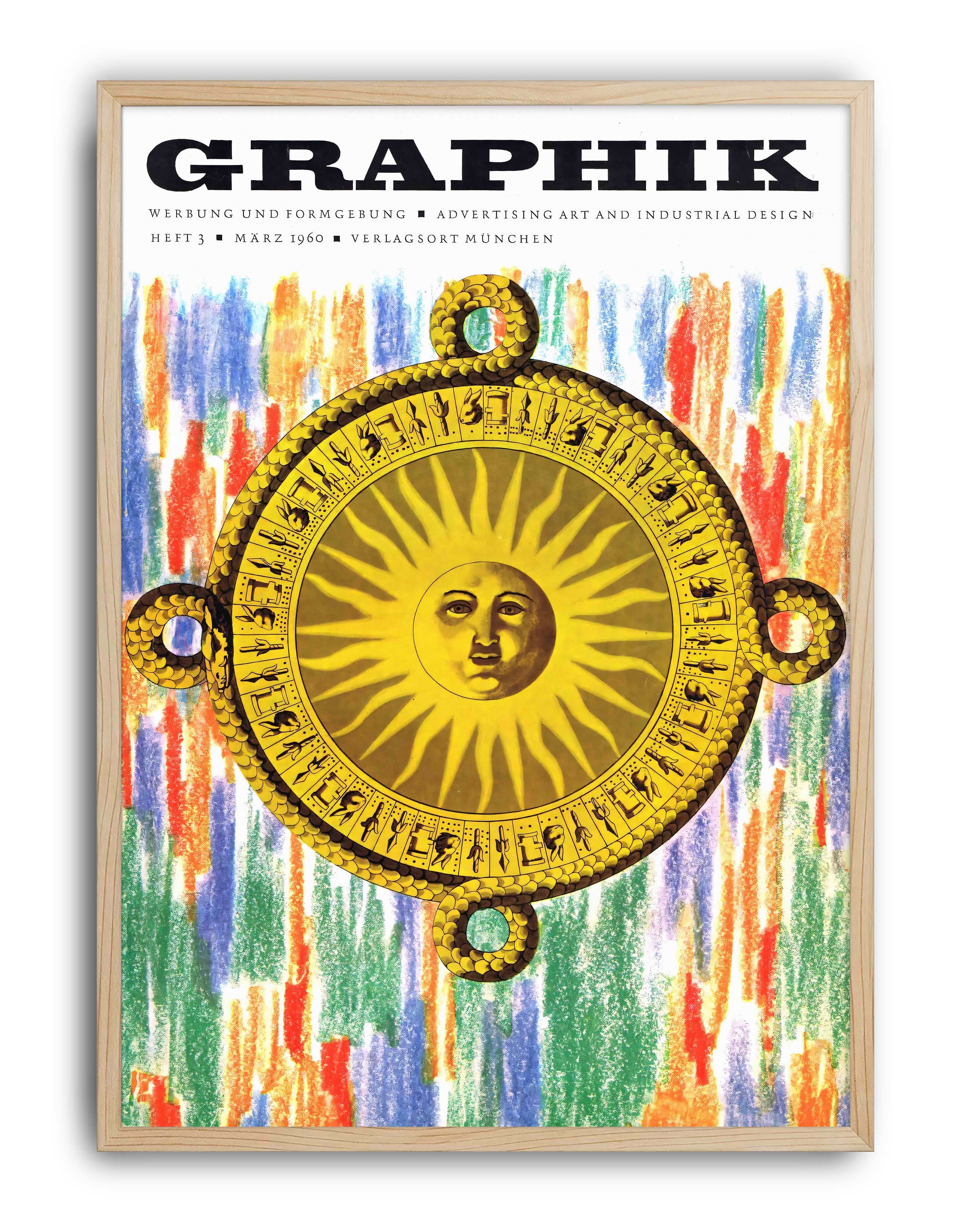 Graphik Magazine (1960) – Alman Mid-Century Grafik Tasarım Dergi Kapağı Posteri