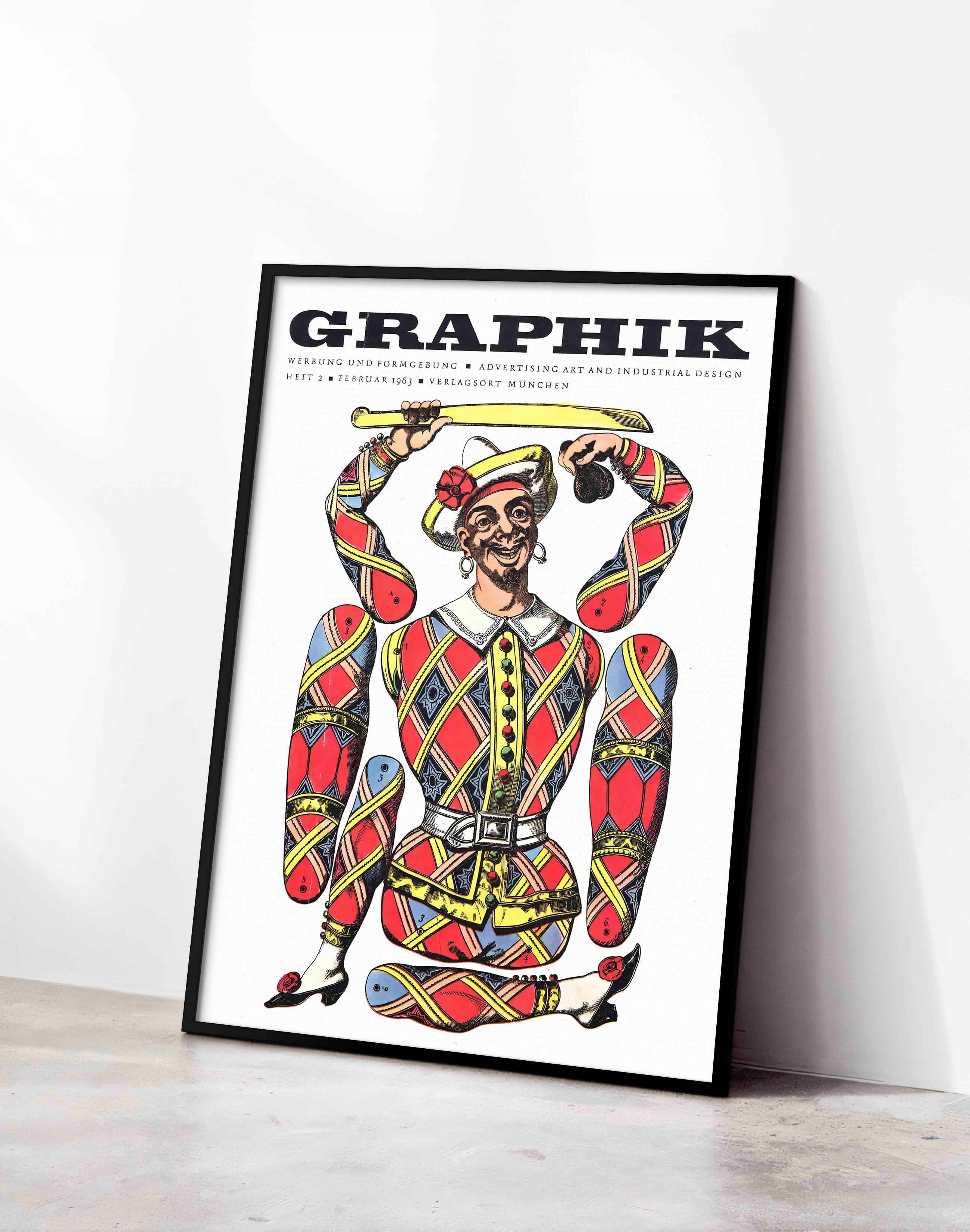 Graphik Magazine (1963) – Alman Mid-Century Grafik Tasarım Dergi Kapağı Posteri