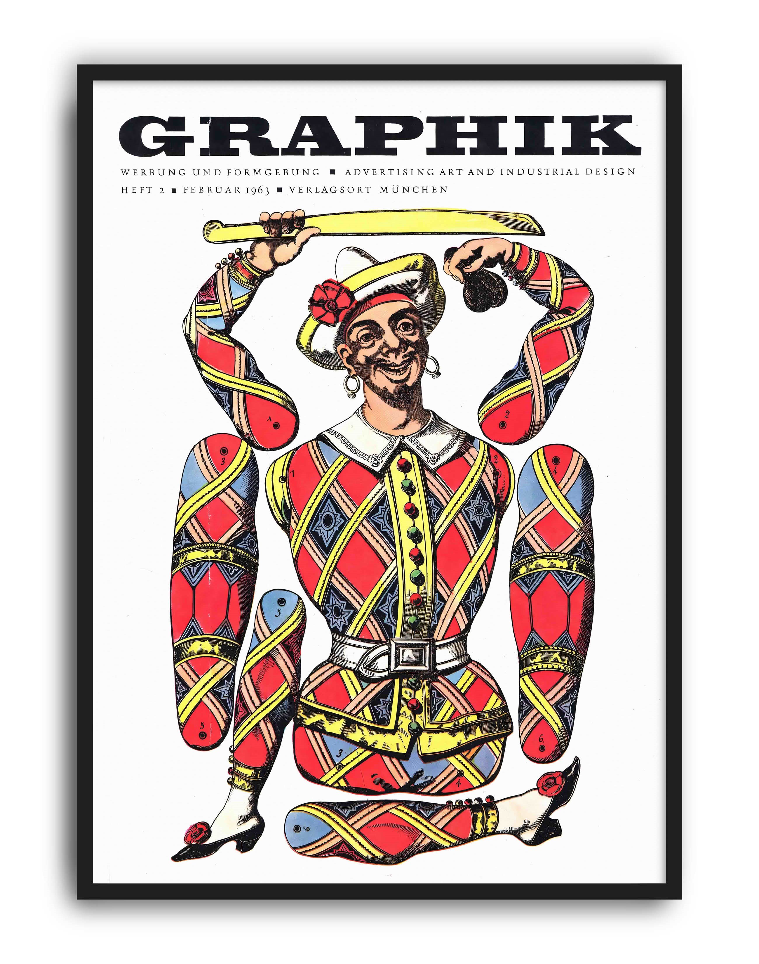 Graphik Magazine (1963) – Alman Mid-Century Grafik Tasarım Dergi Kapağı Posteri