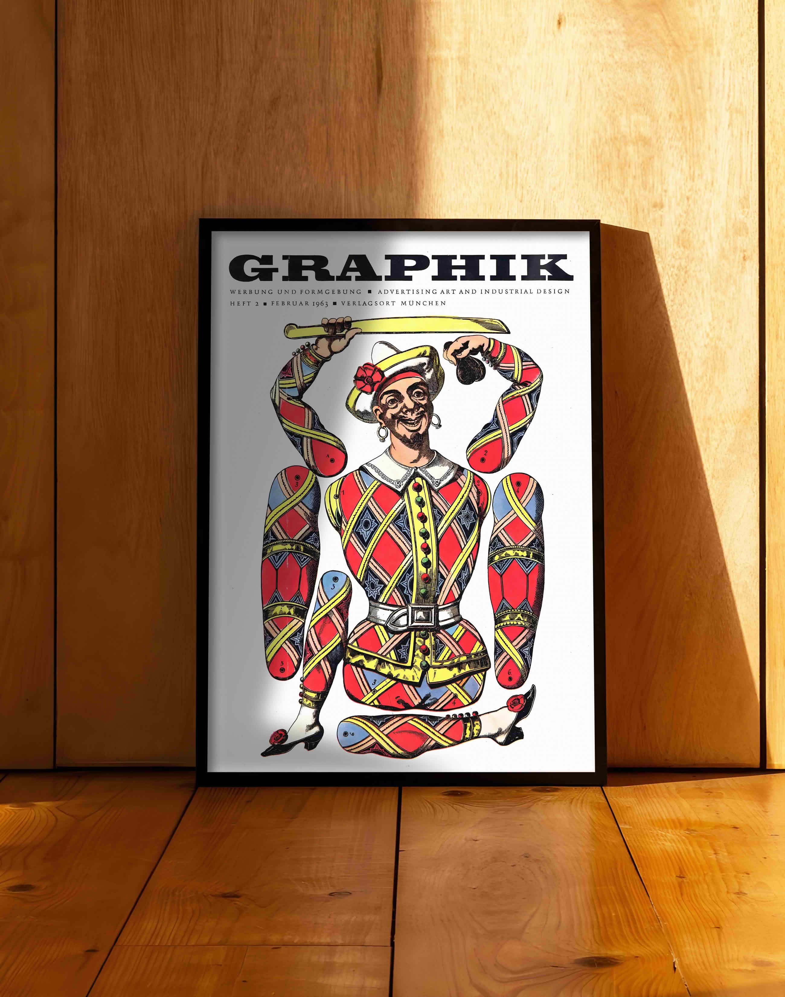 Graphik Magazine (1963) – Alman Mid-Century Grafik Tasarım Dergi Kapağı Posteri