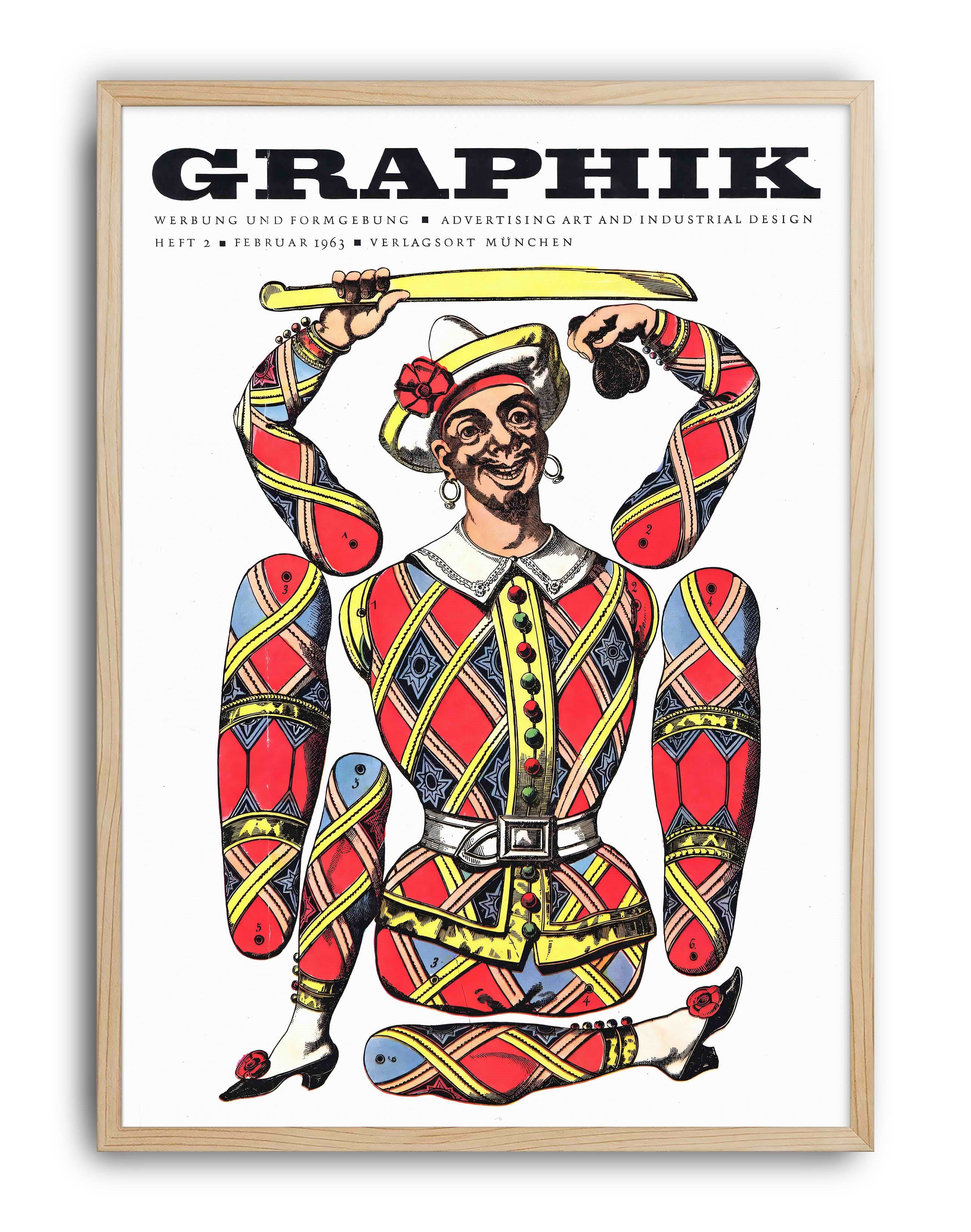 Graphik Magazine (1963) – Alman Mid-Century Grafik Tasarım Dergi Kapağı Posteri