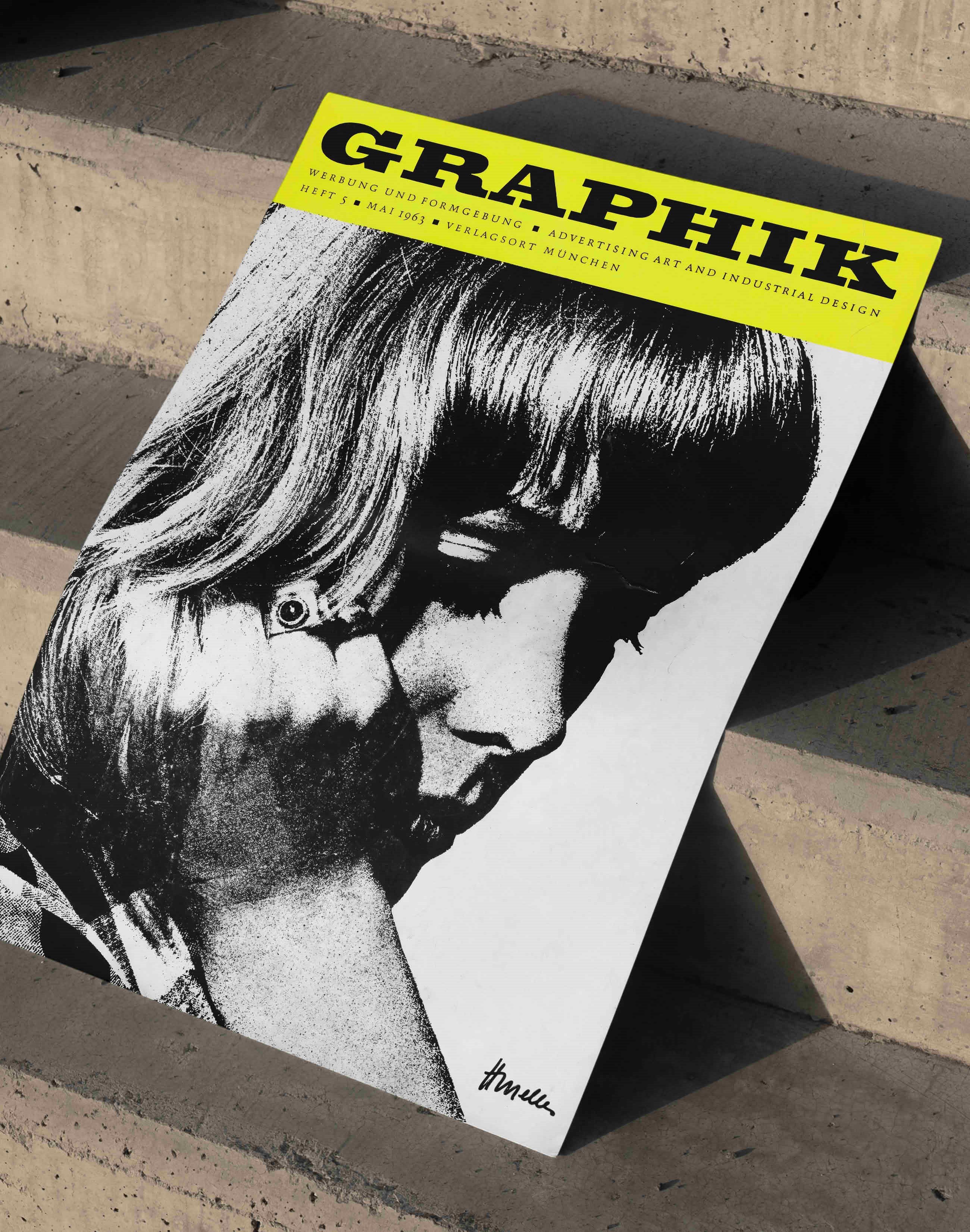 Graphik Magazine (1963) – Horst Melles Alman Mid-Century Grafik Tasarım Dergi Kapağı Posteri