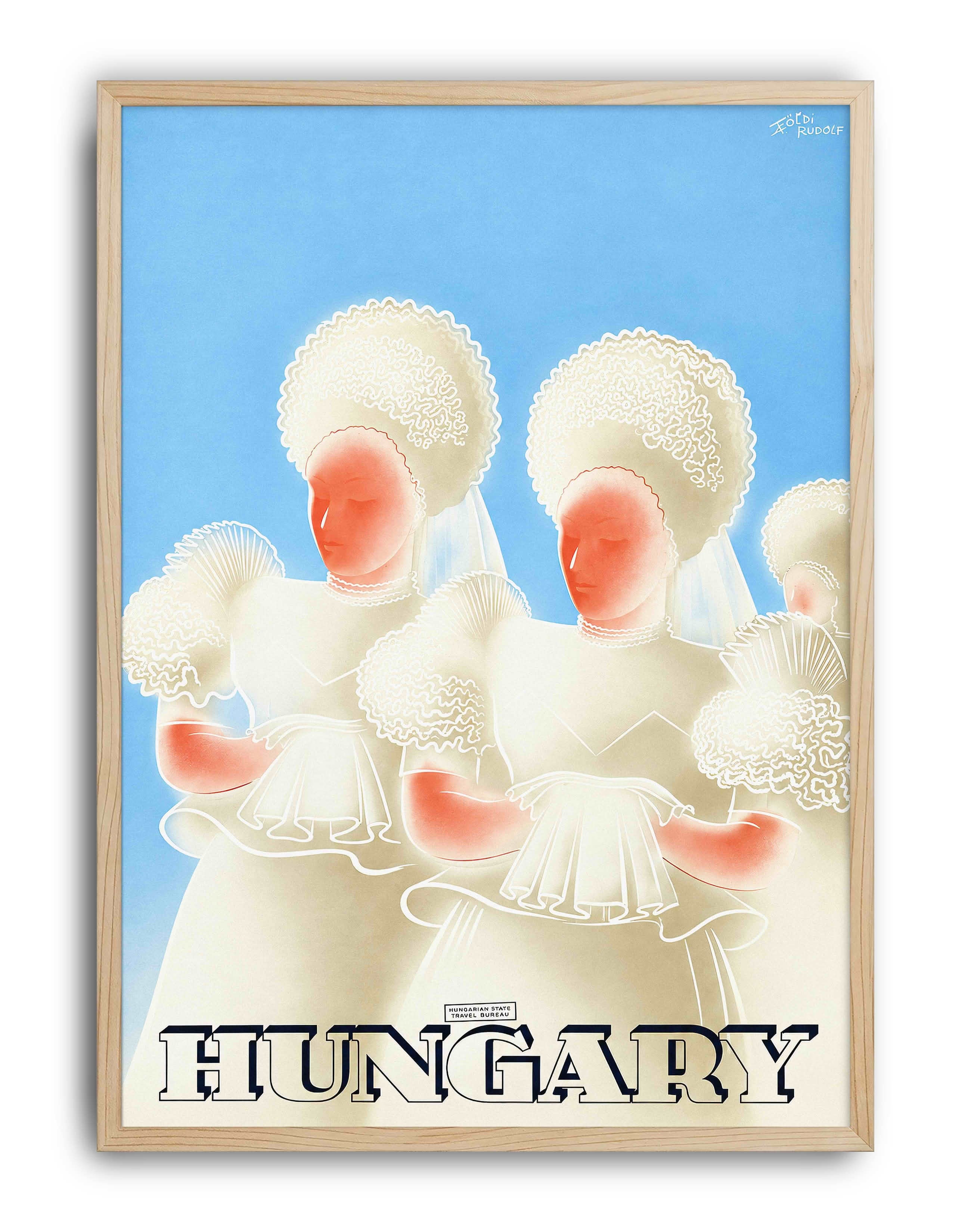 Hungary (1936) – Konecsn! György & Fery Antal Art Deco Macar V!ntage Poster