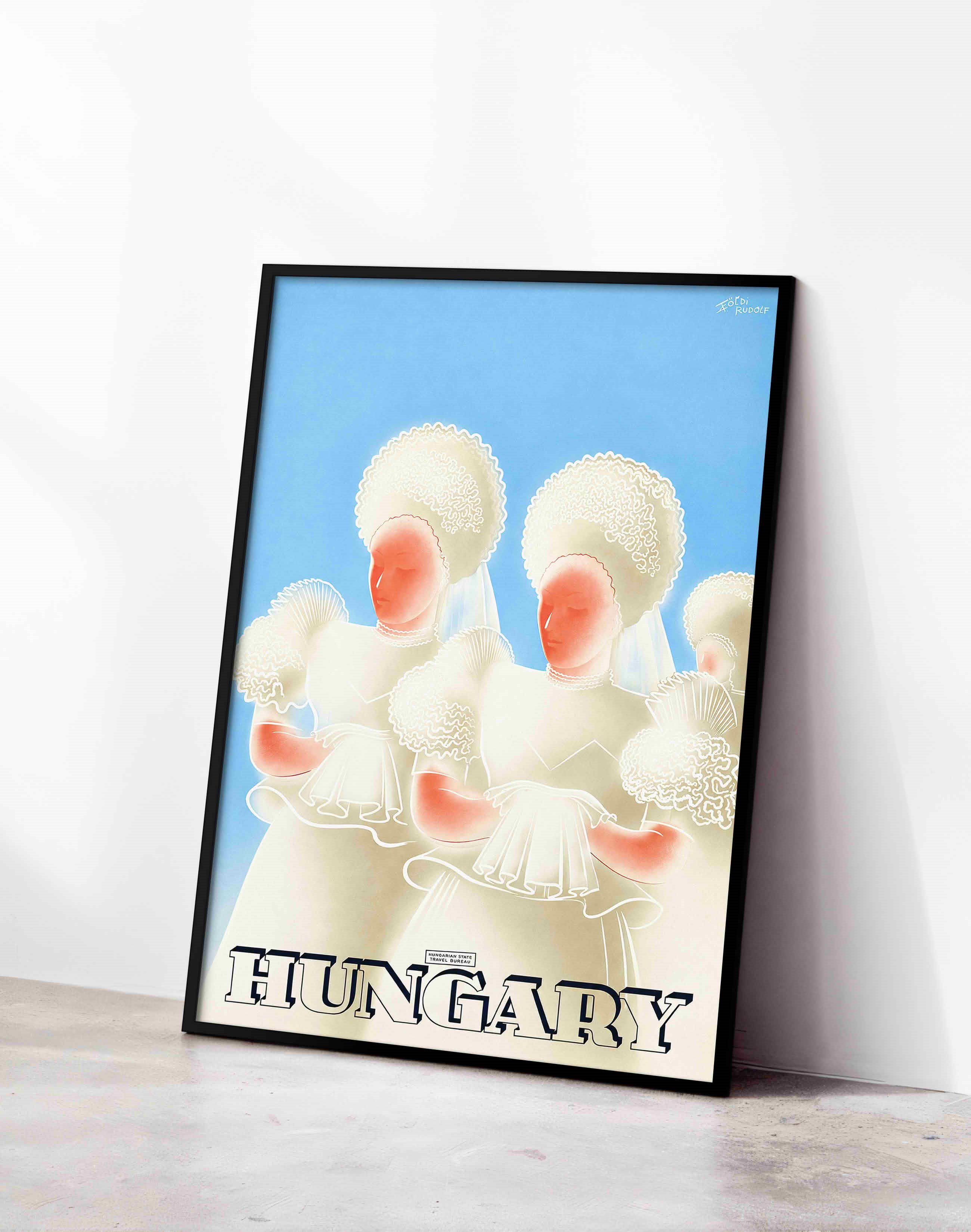 Hungary (1936) – Konecsni György & Fery Antal Art Deco Macar Vintage Poster