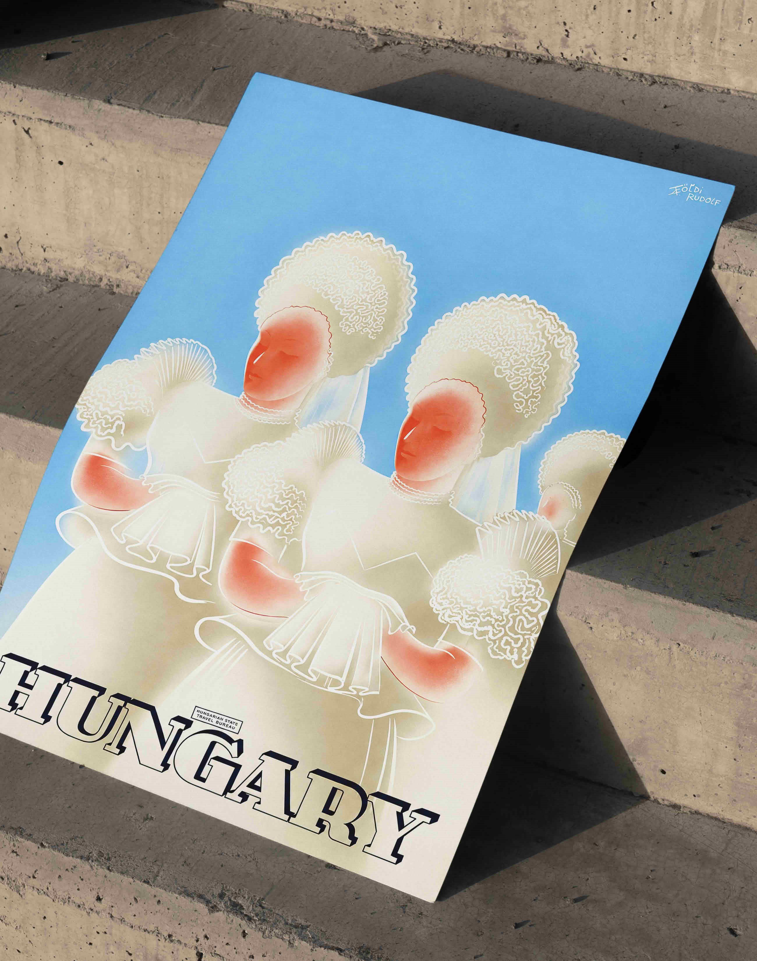 Hungary (1936) – Konecsni György & Fery Antal Art Deco Macar Vintage Poster