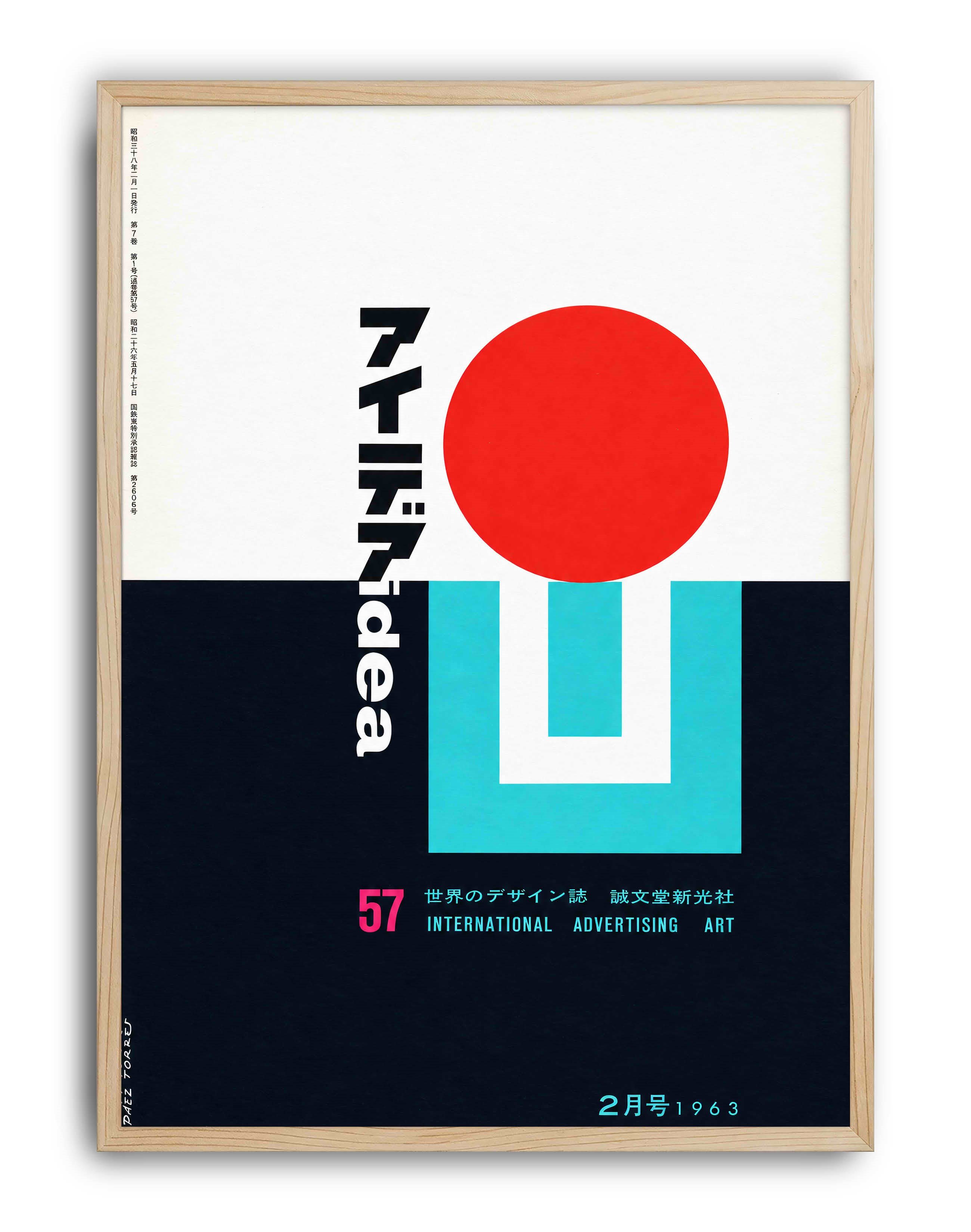 Idea Magazine No.57 (1963) – Paez Torres Japon Vintage Grafik Tasarım Posteri