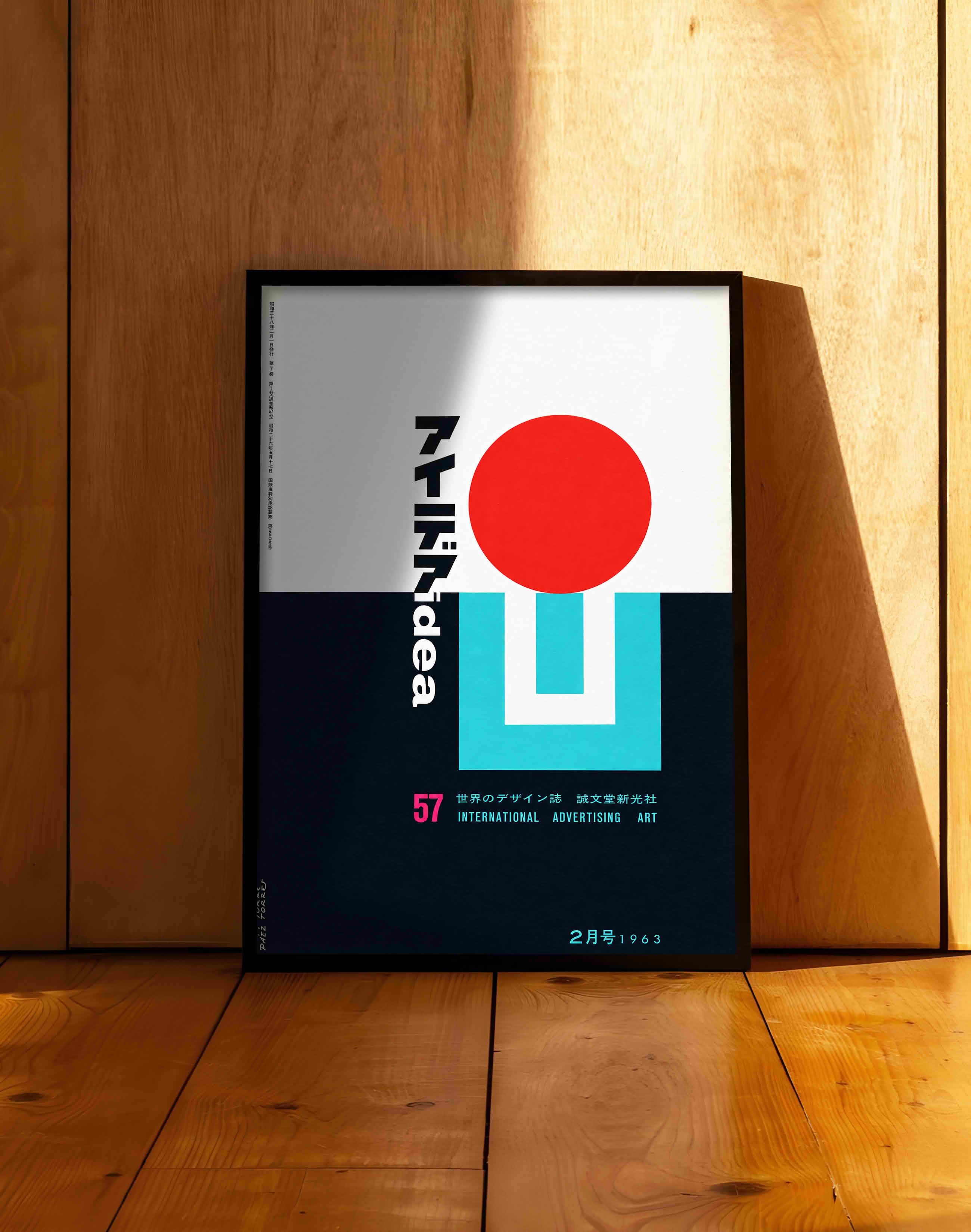 Idea Magazine No.57 (1963) – Paez Torres Japon Vintage Grafik Tasarım Posteri