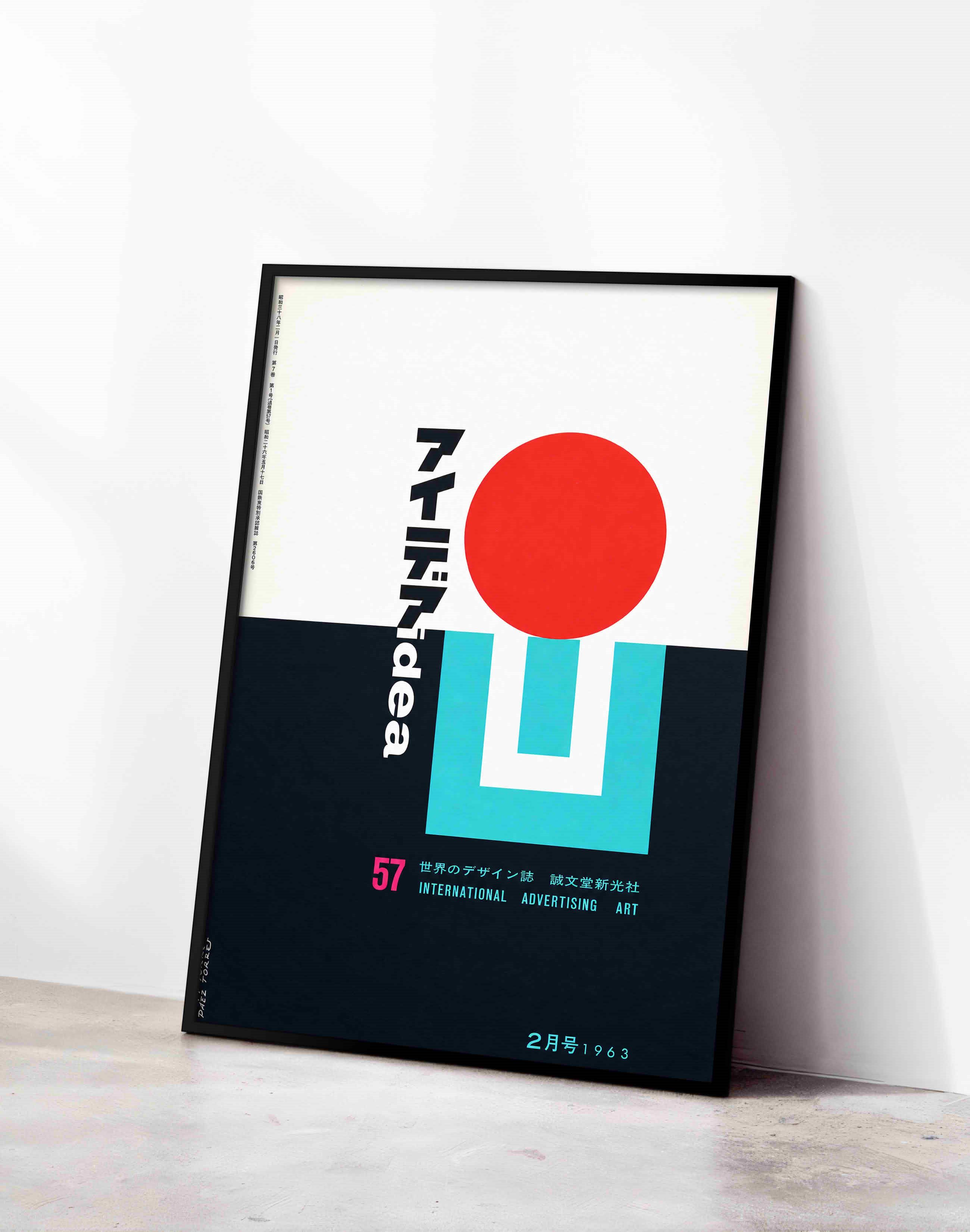 Idea Magazine No.57 (1963) – Paez Torres Japon Vintage Grafik Tasarım Posteri