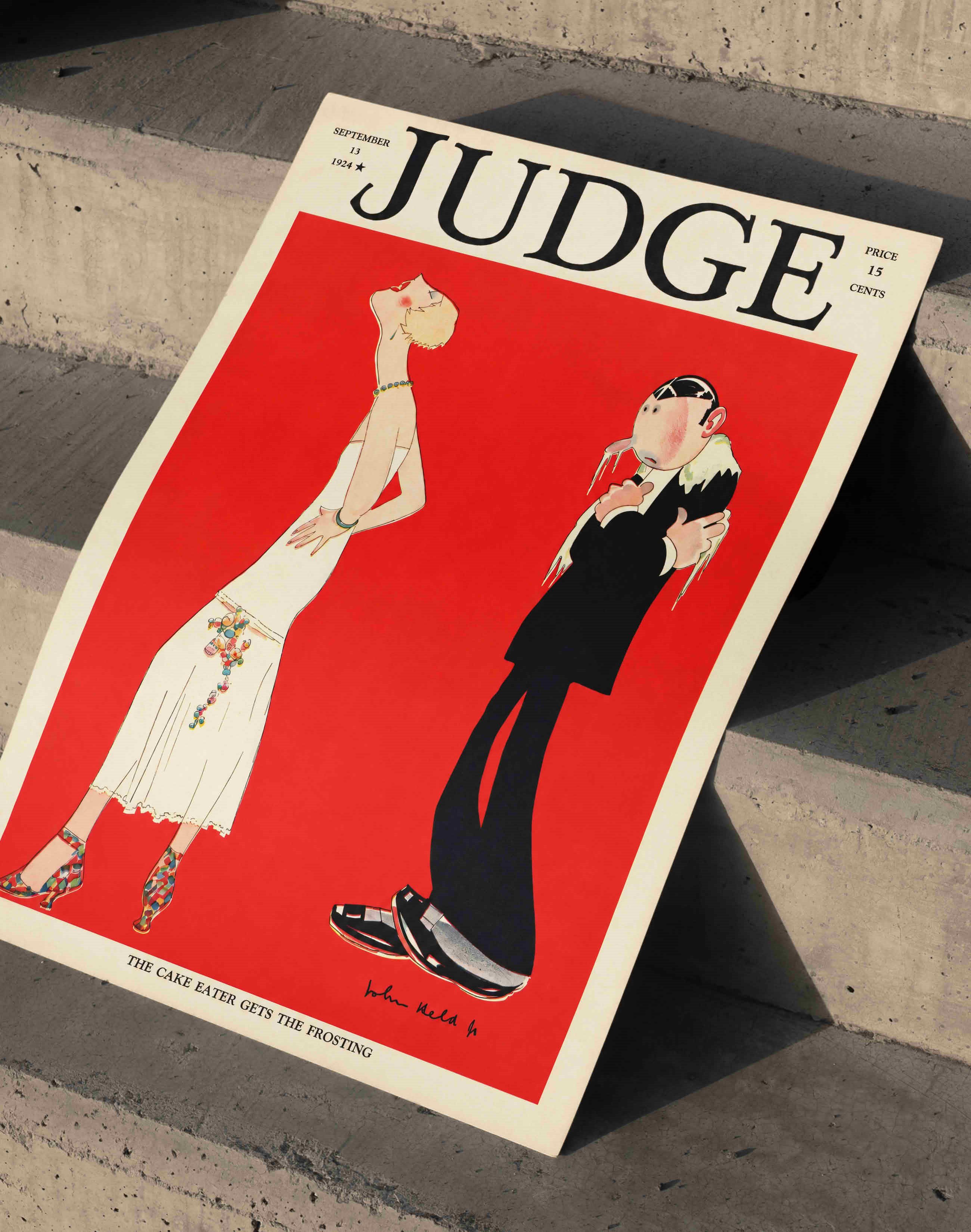 Judge Magazine (1924) – John Held Jr. Amerikan Vintage Dergi Kapağı Posteri 