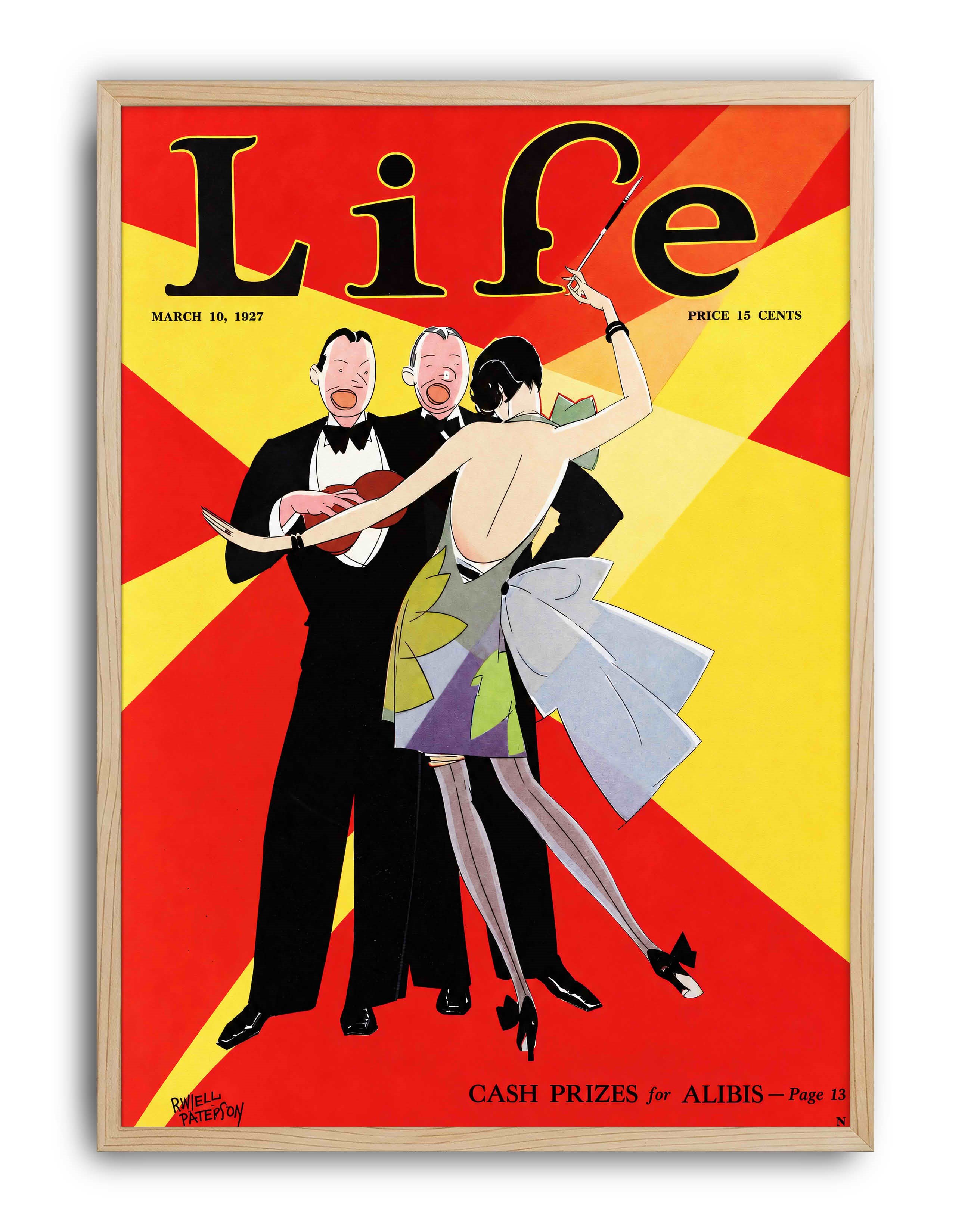 Life Magazine (1927) – Russell Patterson Amerikan Vintage Dergi Kapağı  Posteri