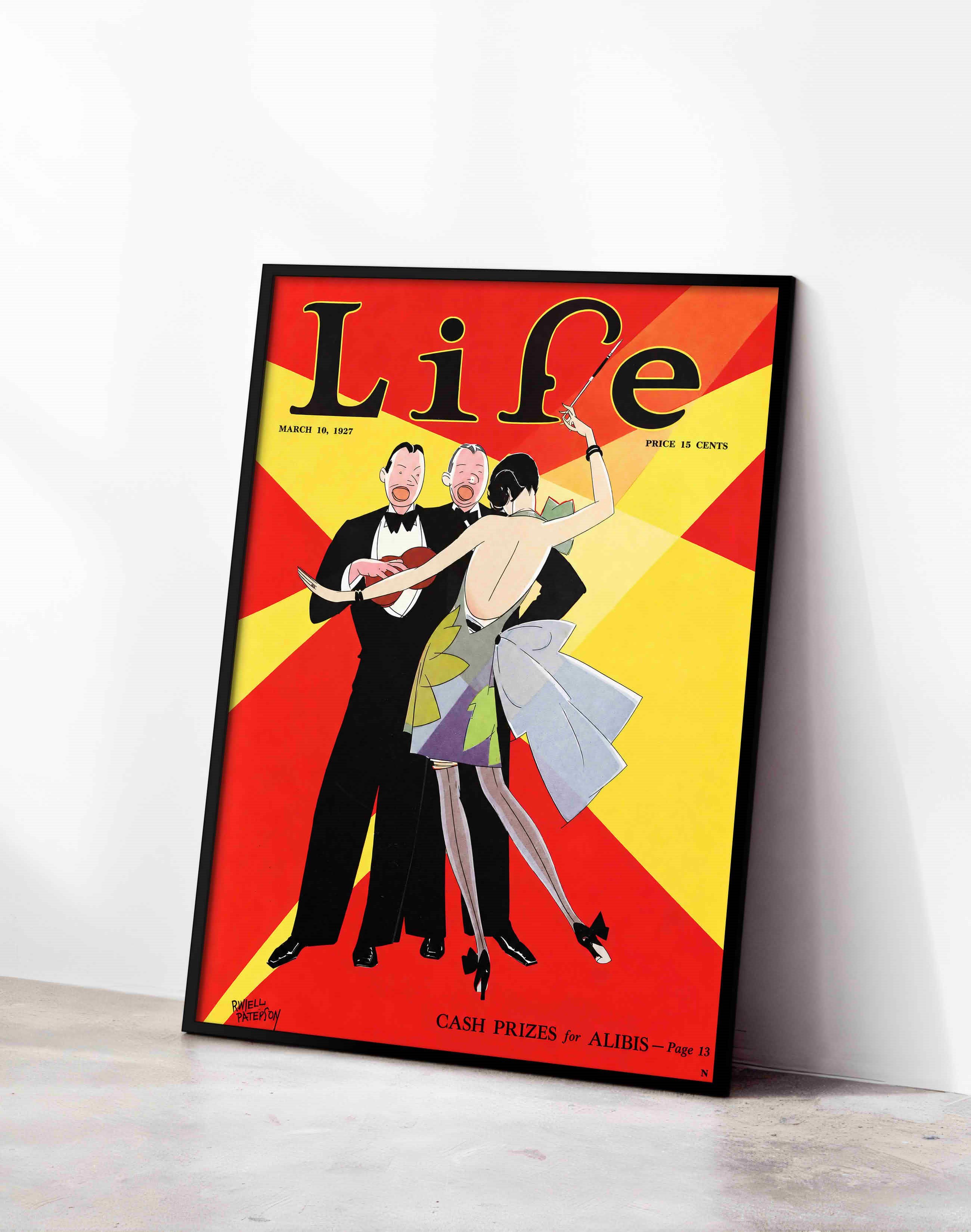 Life Magazine (1927) – Russell Patterson Amerikan Vintage Dergi Kapağı  Posteri