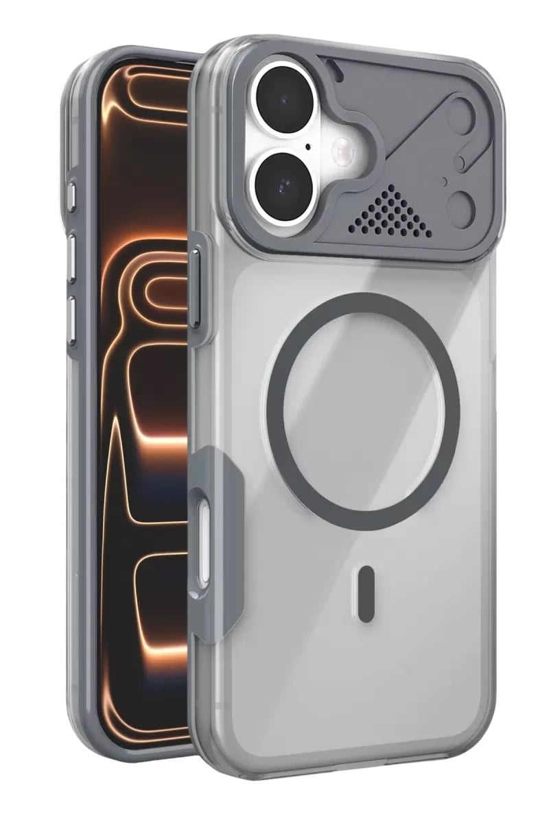 Mey İthalat®   iPhone 16 Zinko Magsafe Kapak - Titan Gri