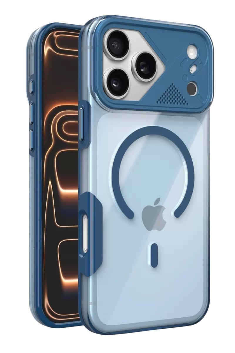 Mey İthalat®   iPhone 17 Pro Max Zinko Magsafe Kapak - Lacivert