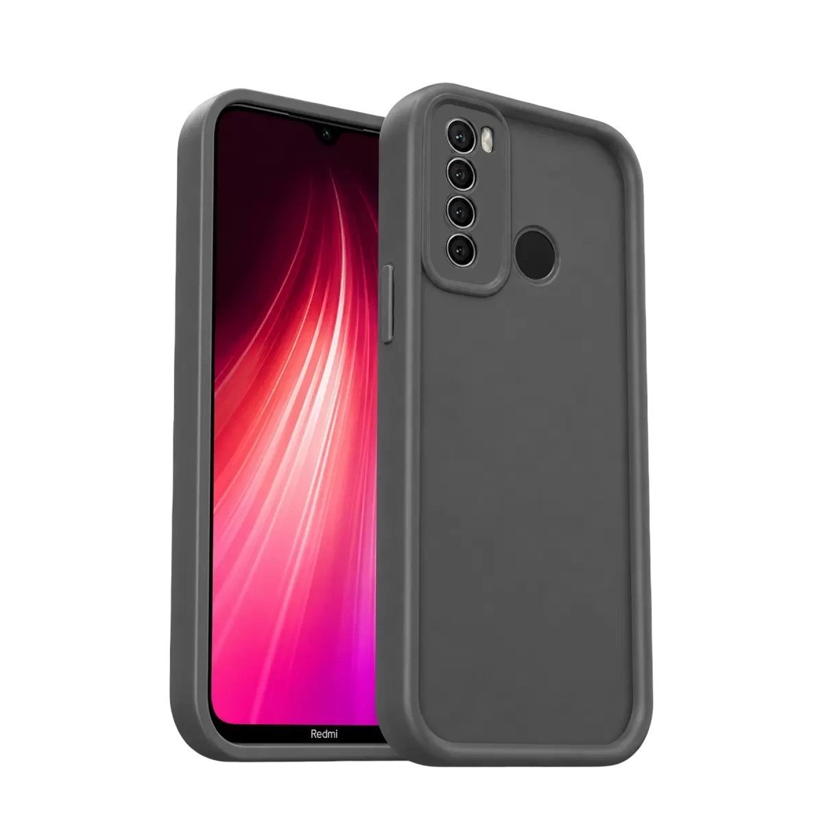 Mey İthalat®   Redmi Note 8 Kılıf Viera Silikon - Gri
