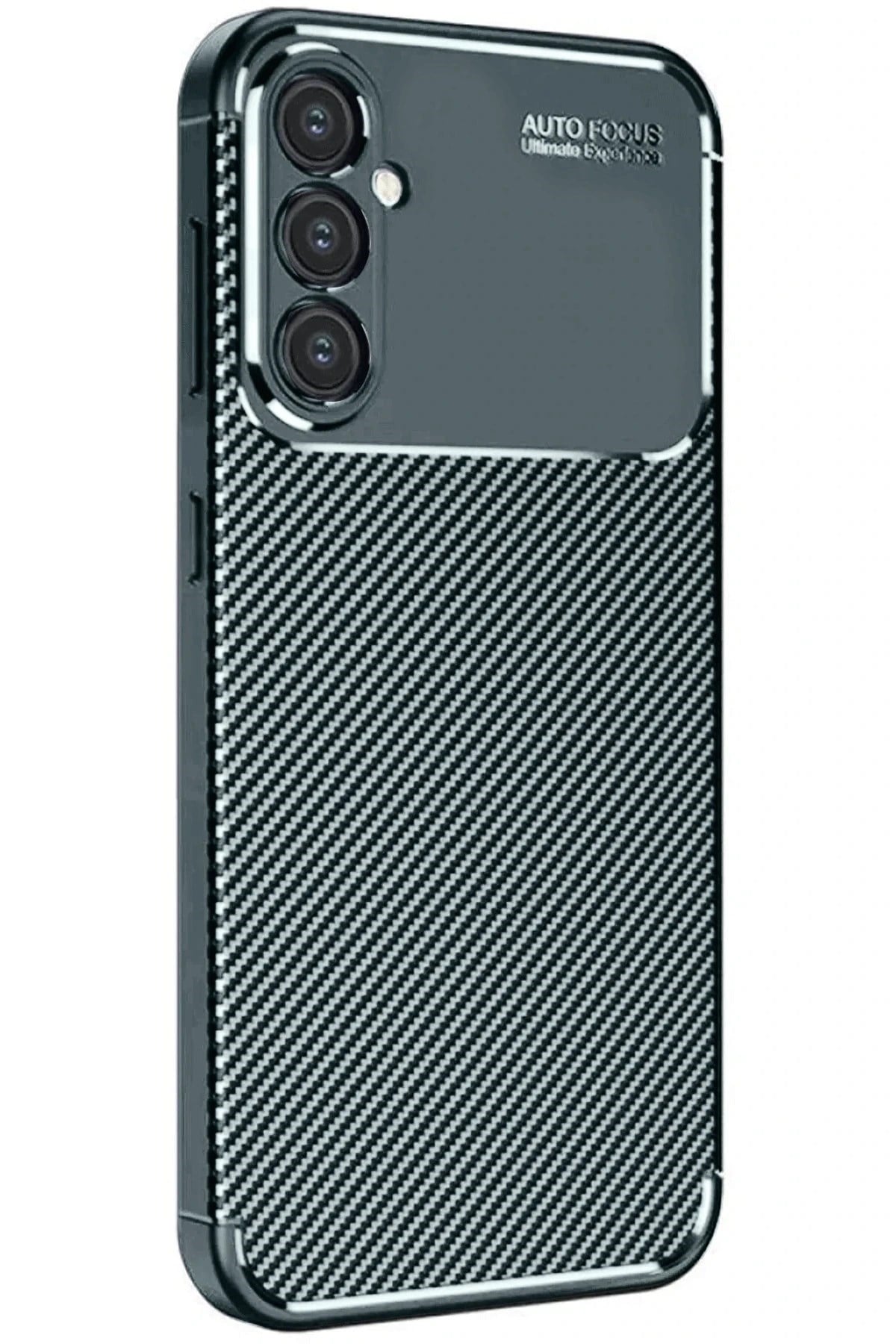 Mey İthalat®  Samsung Galaxy A26 Kılıf Auto Focus Karbon Kapak - Koyu Yeşil