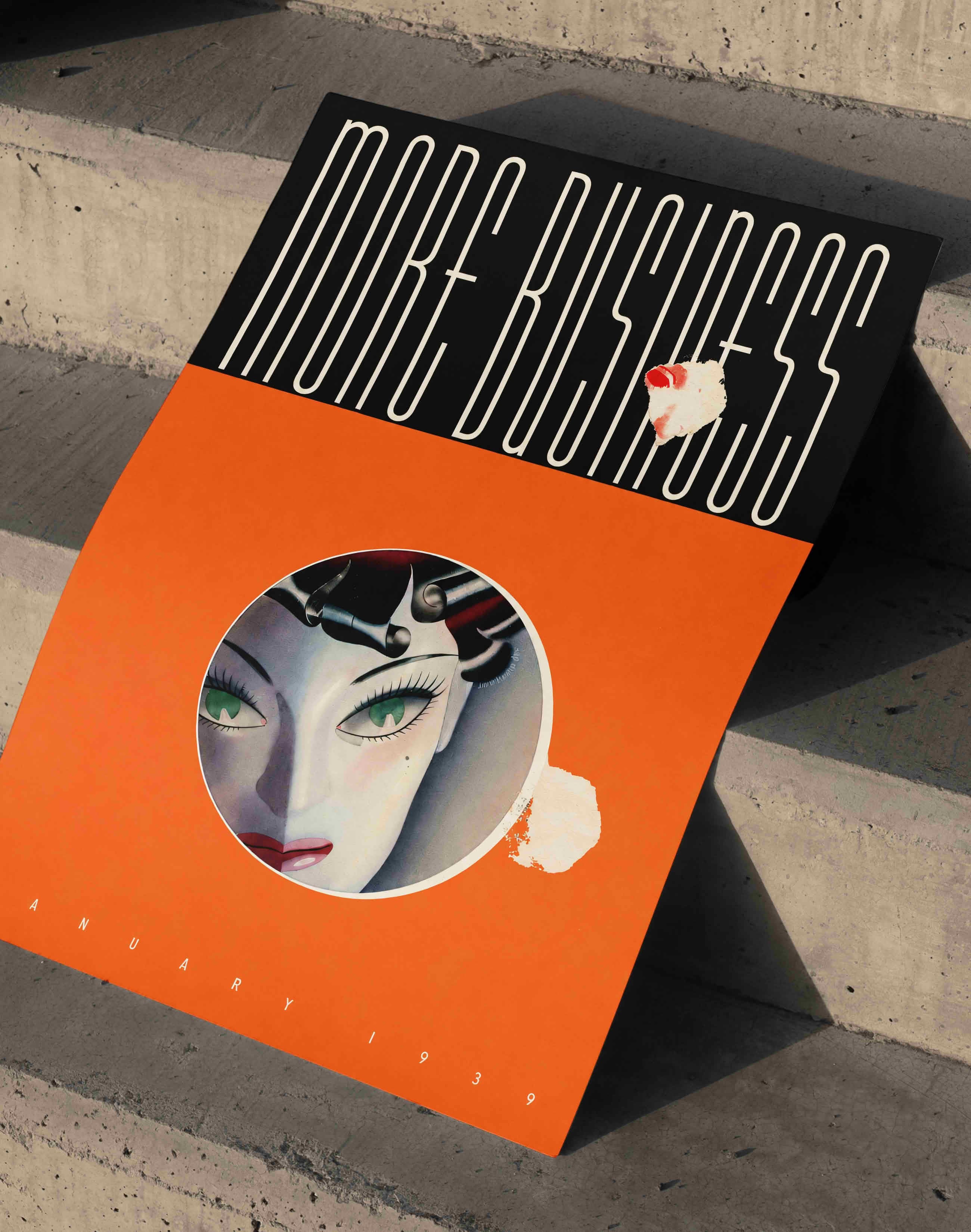 More Business No.01 (1939) – Art Deco Vintage Grafik Tasarım Posteri