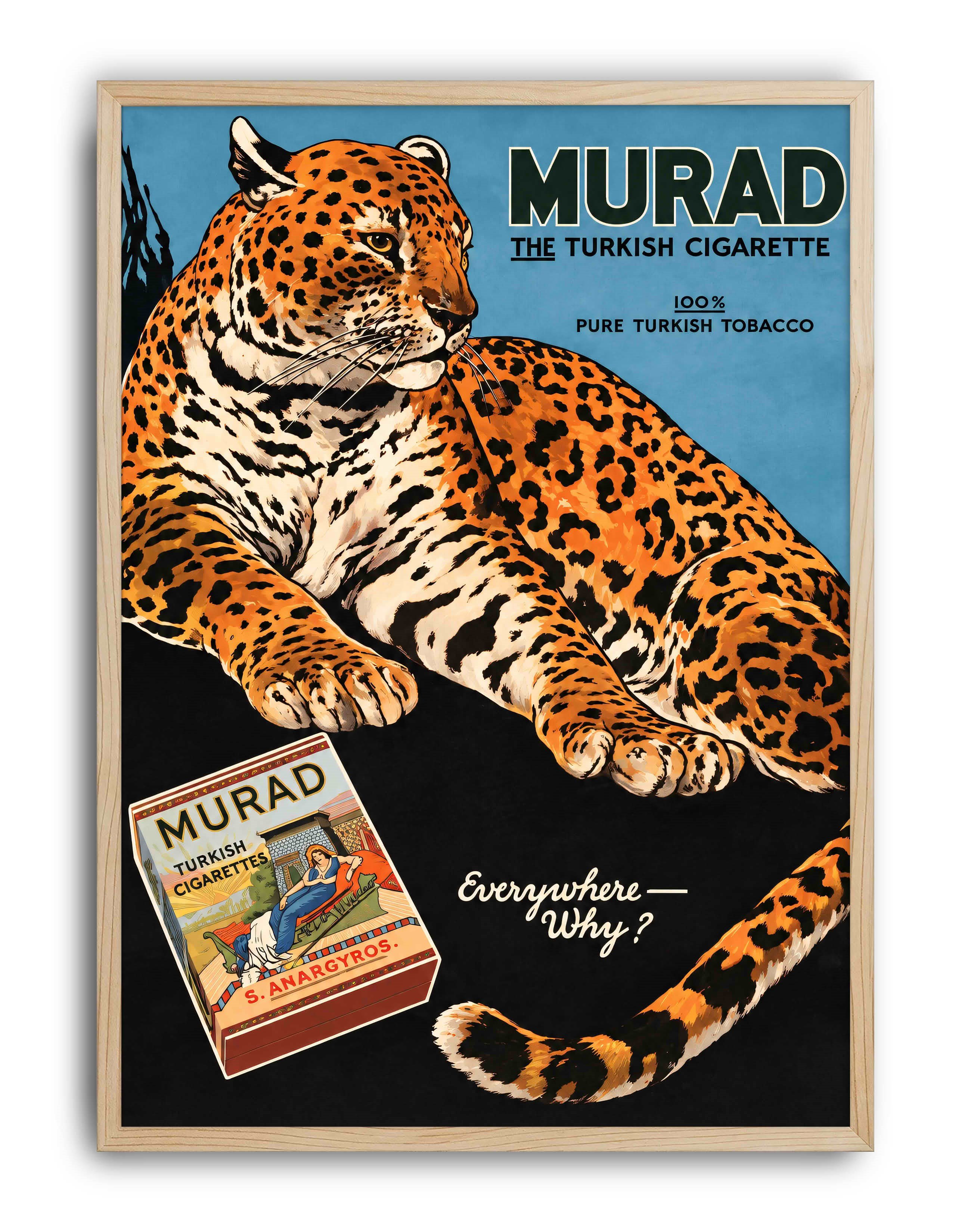 Murad Cigarettes (1915) – Jaguar Vintage Reklam Posteri
