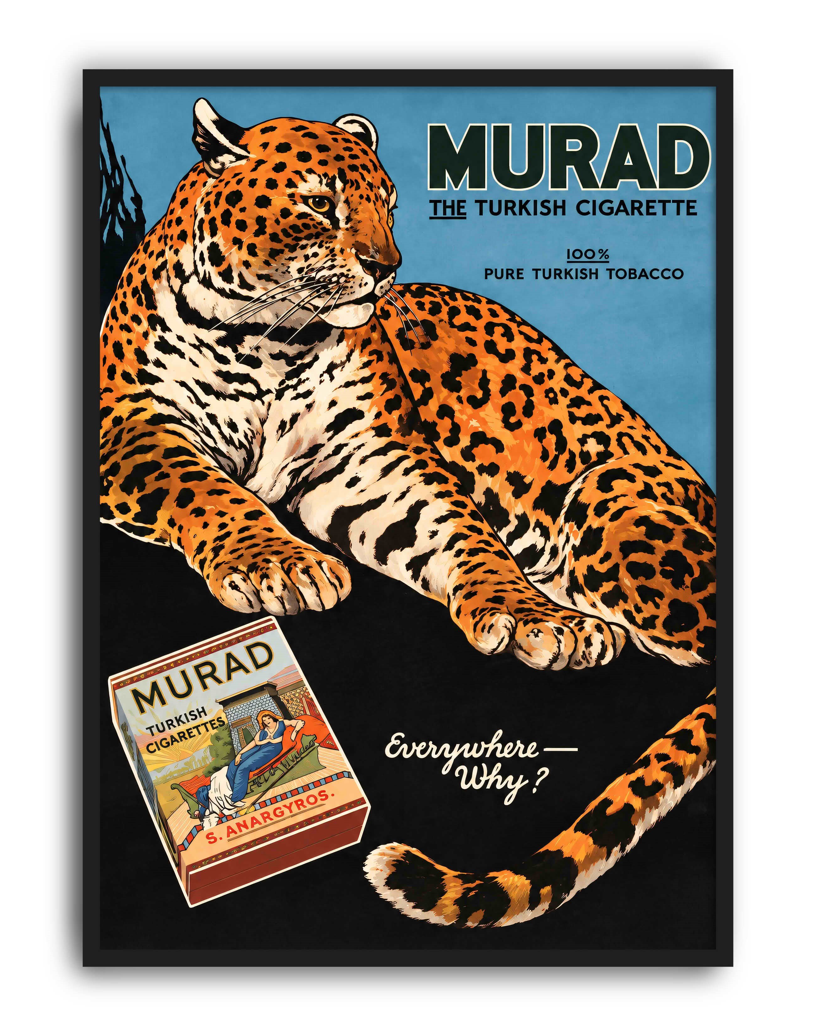Murad Cigarettes (1915) – Jaguar Vintage Reklam Posteri