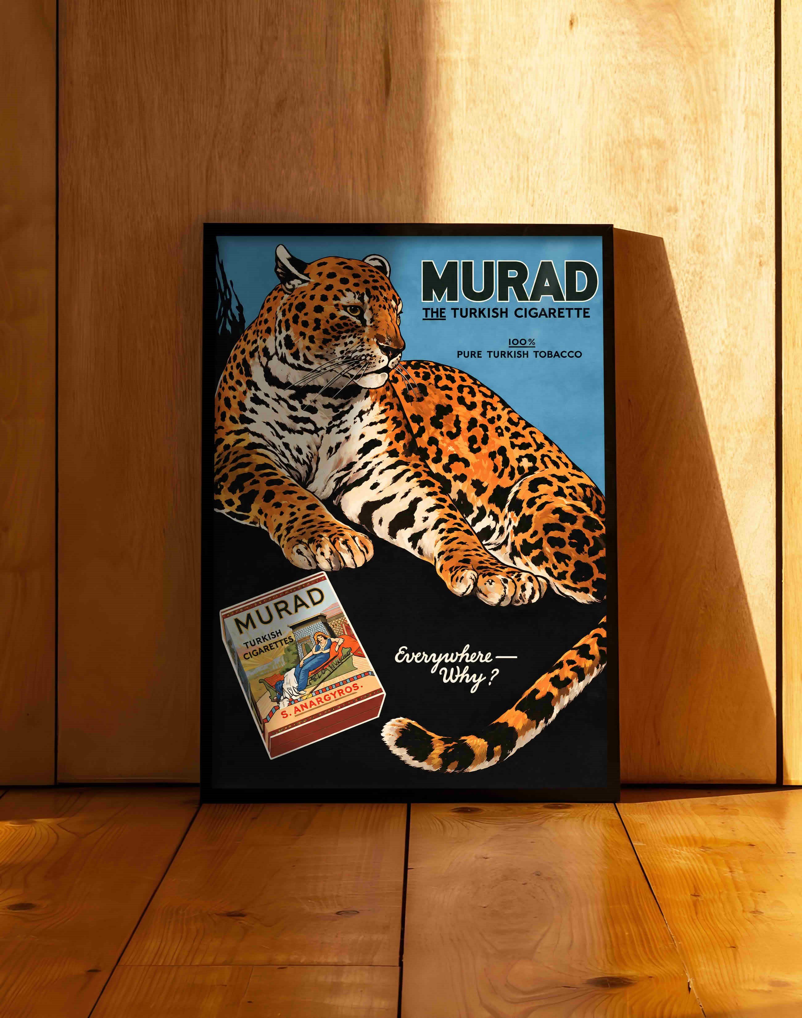 Murad Cigarettes (1915) – Jaguar Vintage Reklam Posteri