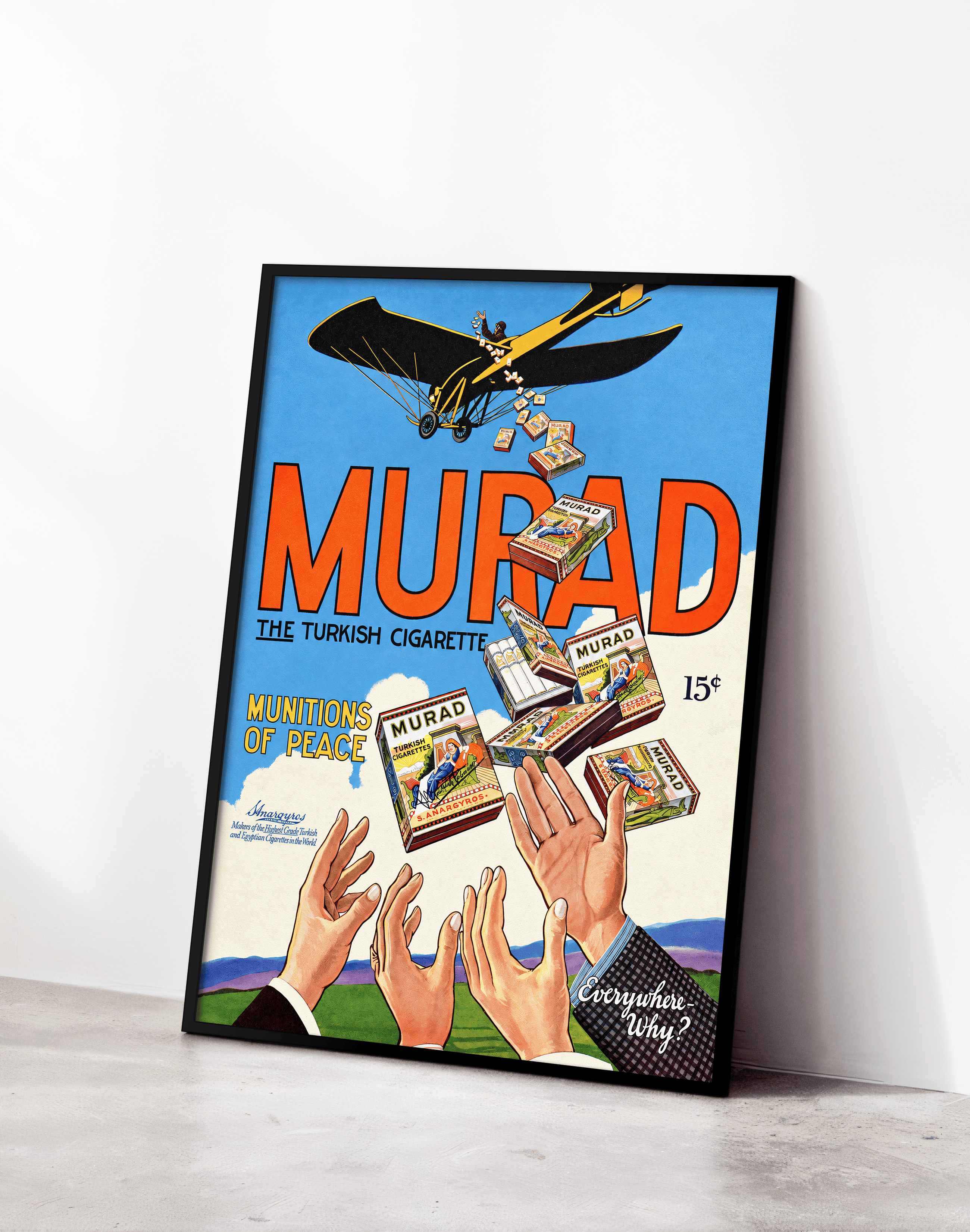Murad Cigarettes (1918) – Amerikan Vintage Reklam Posteri