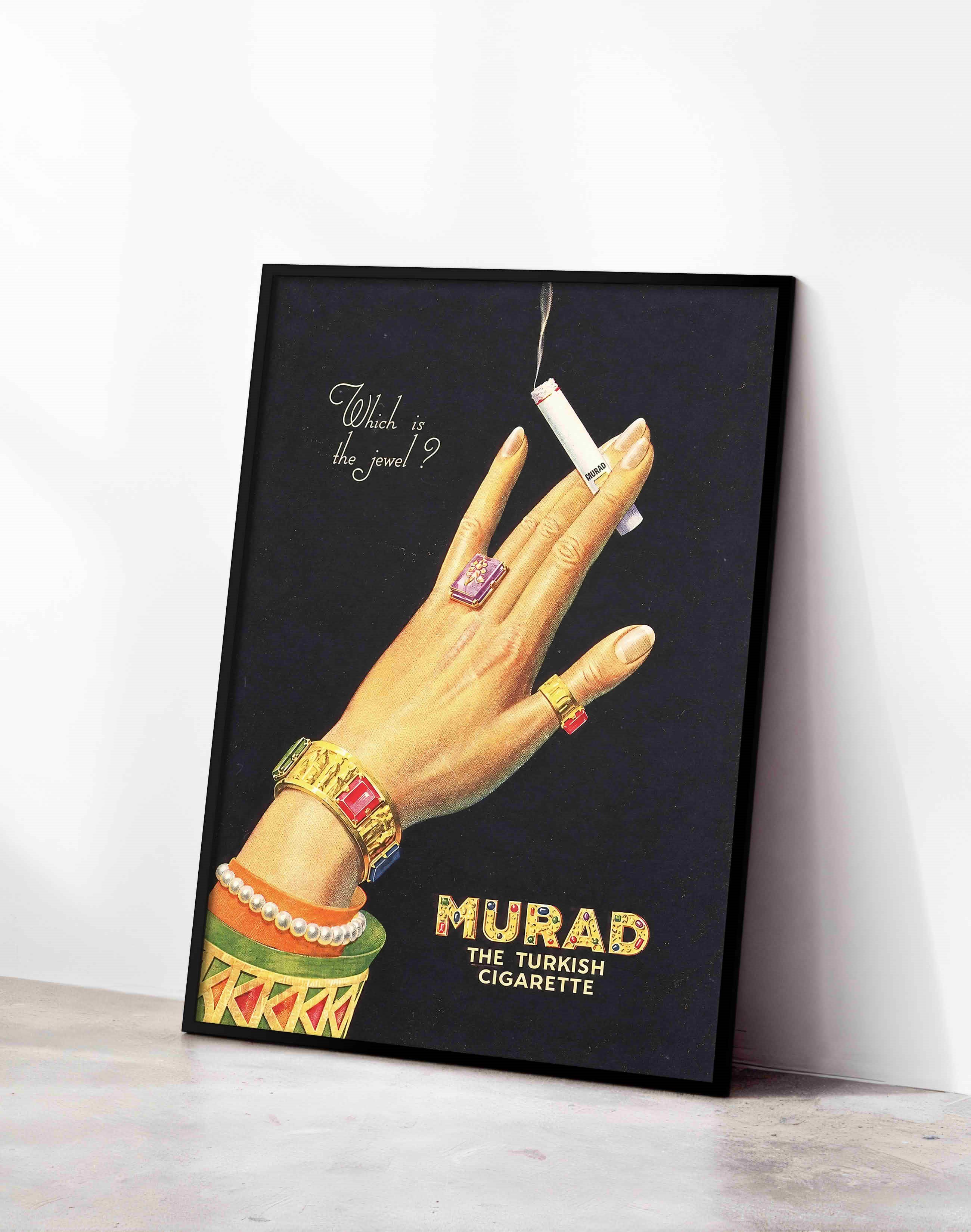 Murad Cigarettes (1920) – Amerikan Art Deco Vintage Reklam Posteri