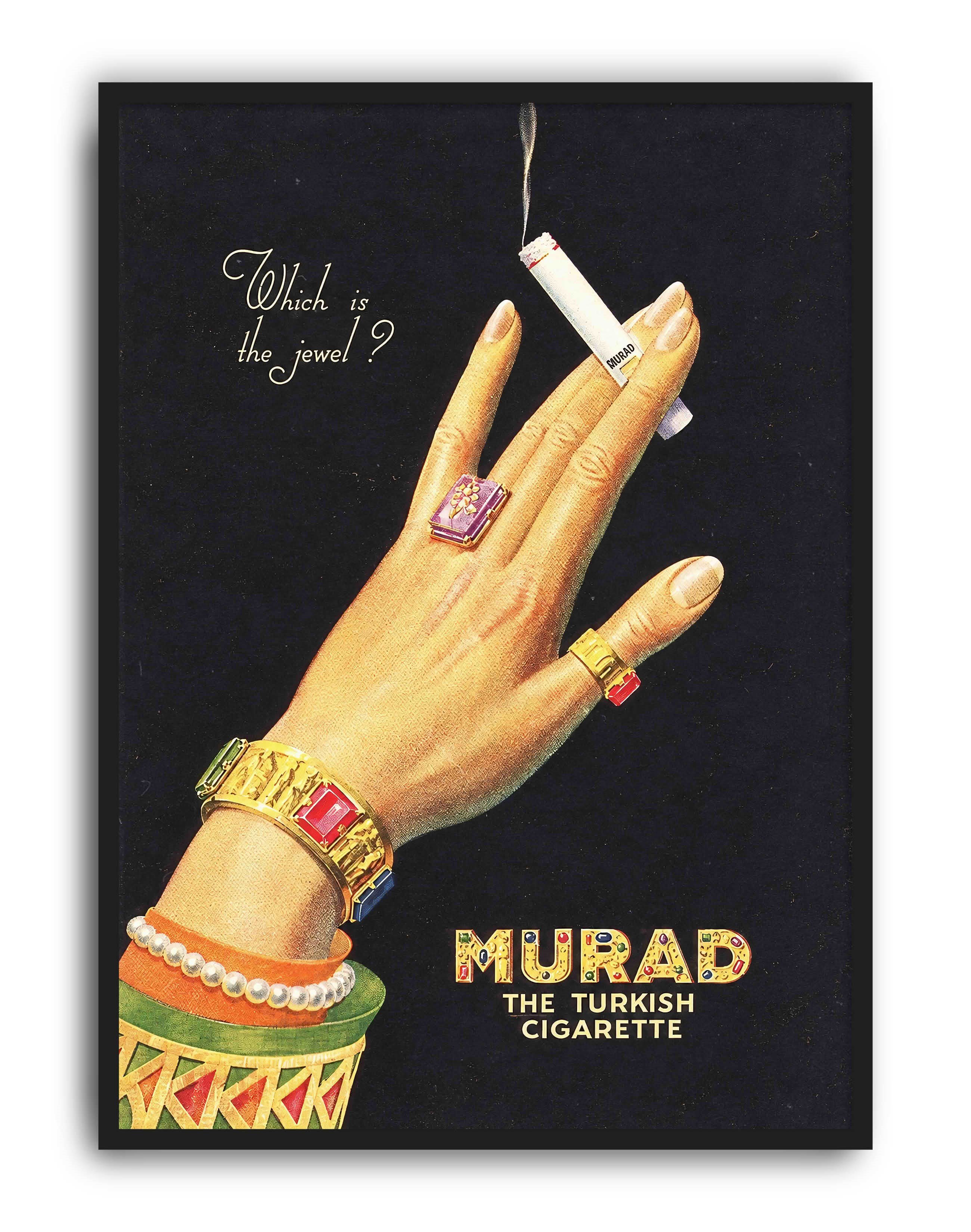 Murad Cigarettes (1920) – Amerikan Art Deco Vintage Reklam Posteri