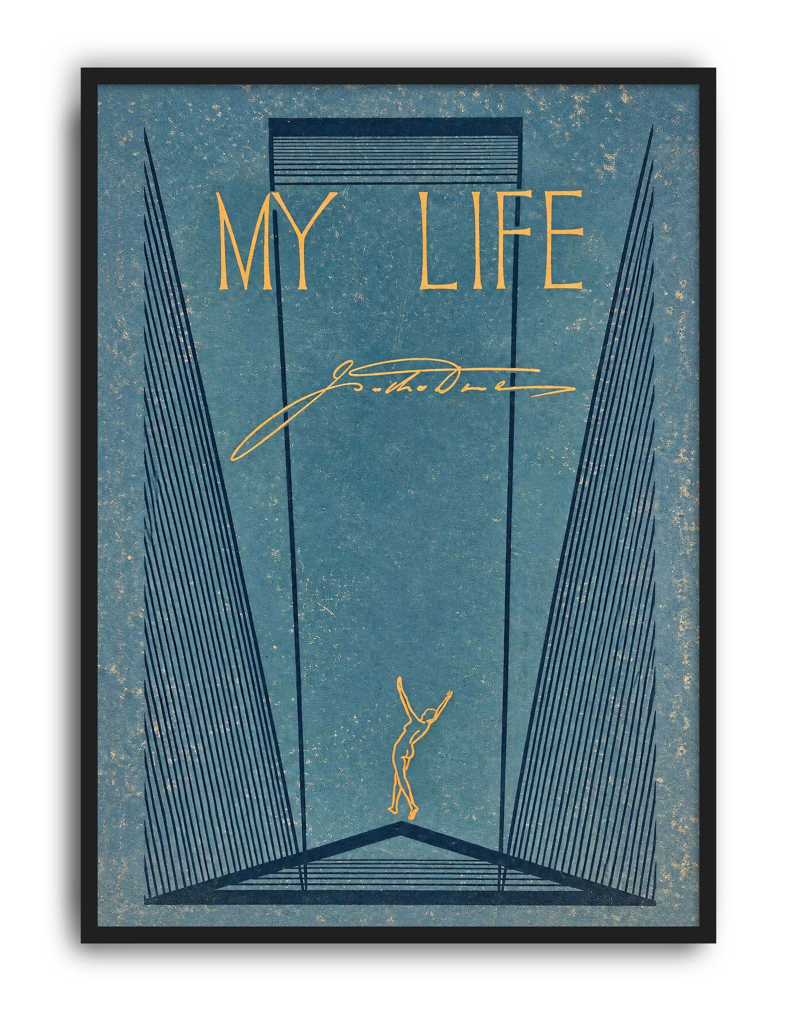 My Life, Isadora Duncan (1927) – Erken Art Deco Vintage Grafik Tasarım Posteri